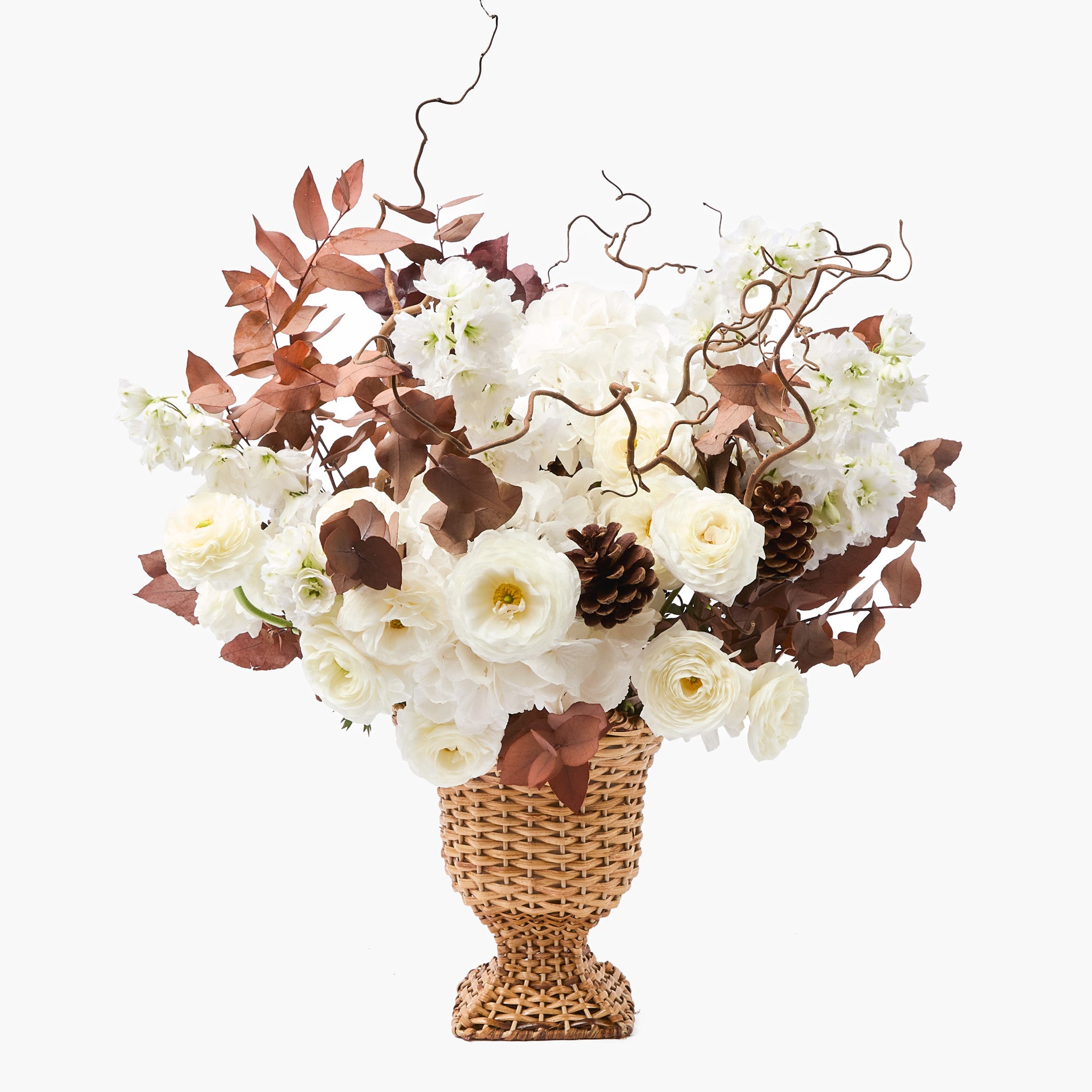 Small Rattan Urn Vase