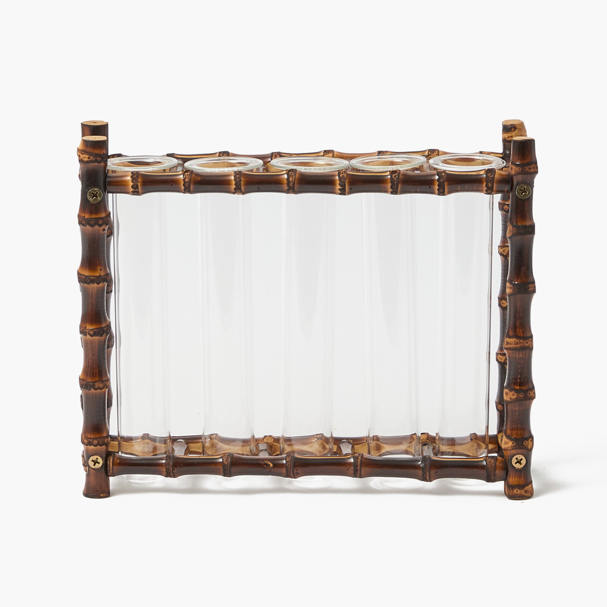 Burnt Bamboo Bud Vase