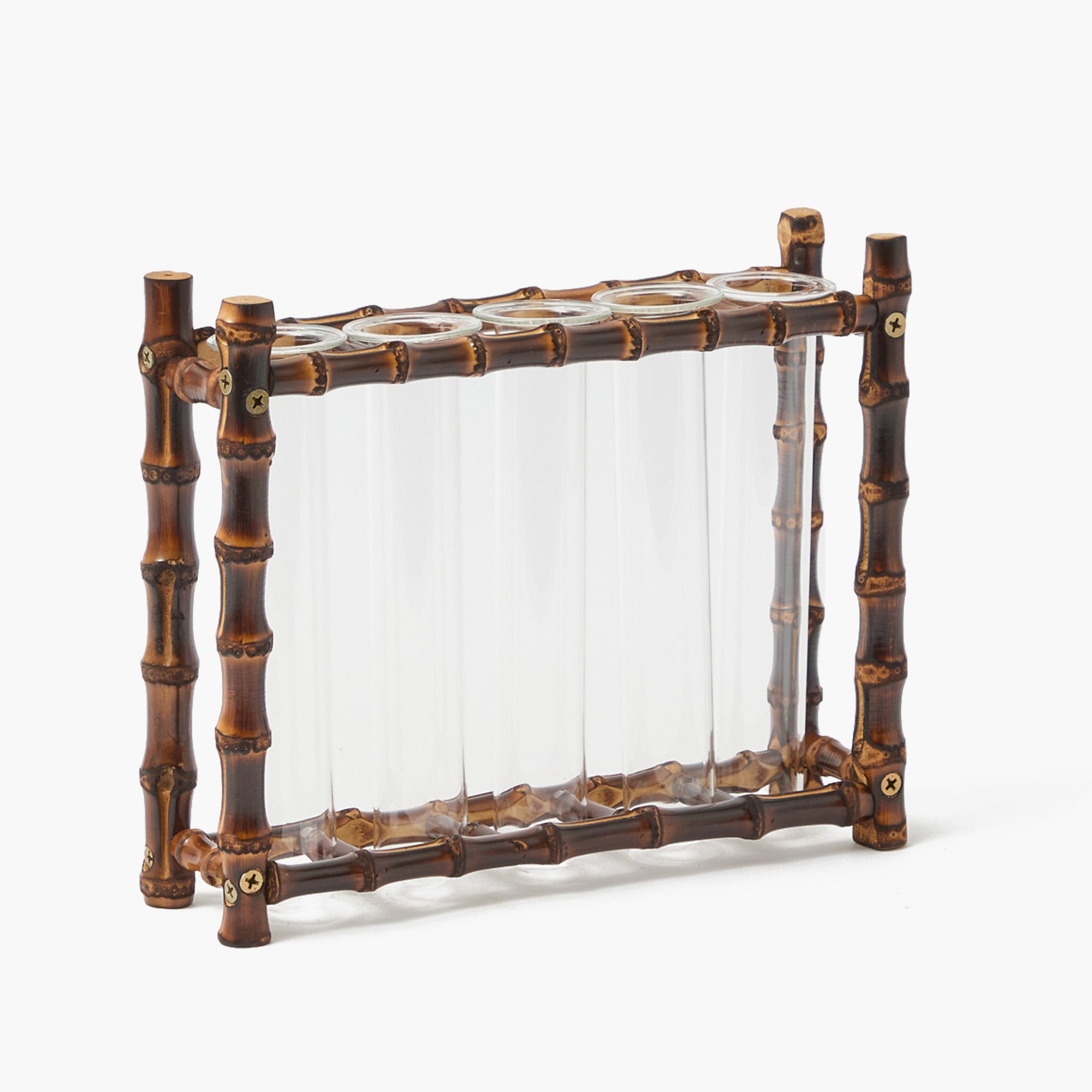 Burnt Bamboo Bud Vase