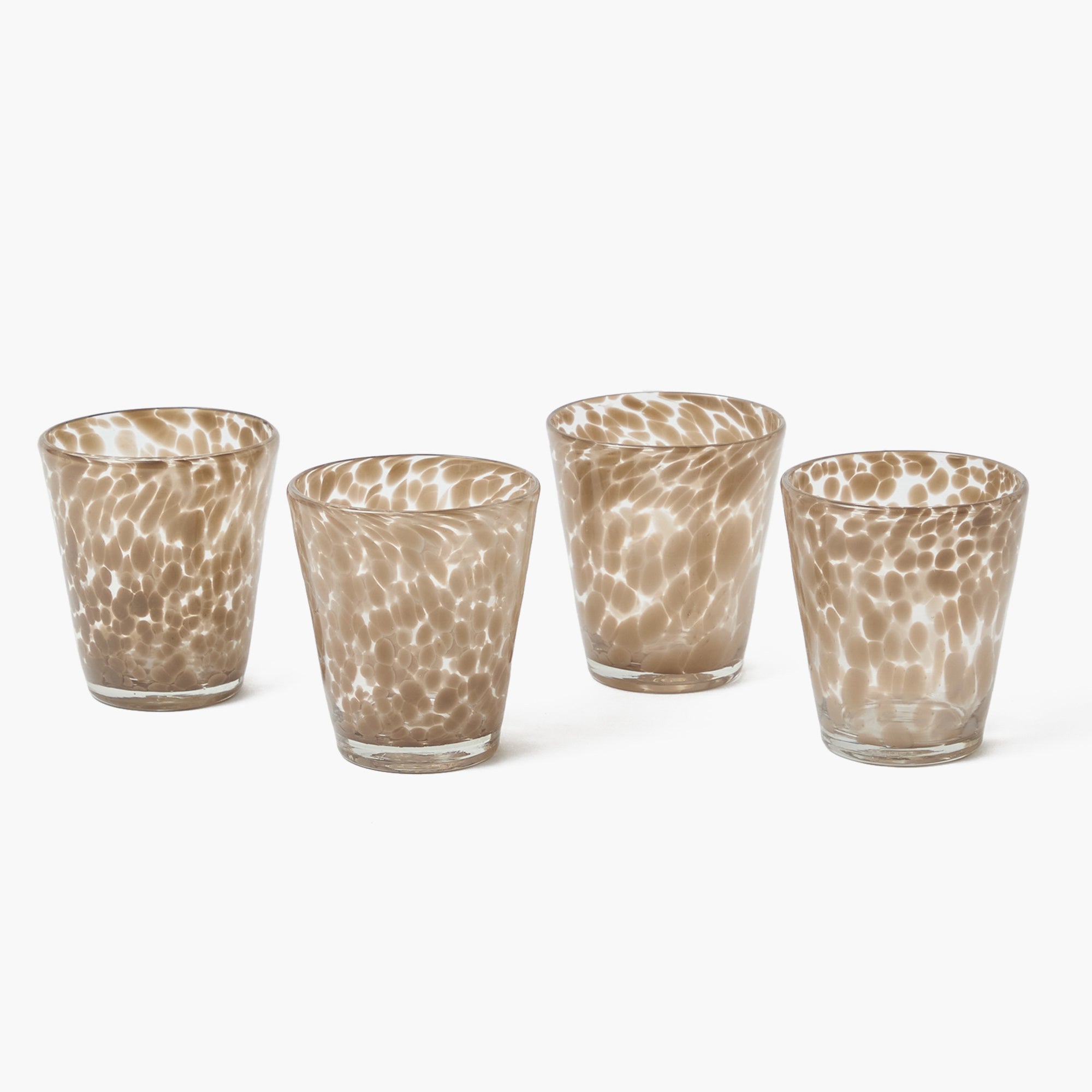 Dappled Sand Glasses (Set of 4)