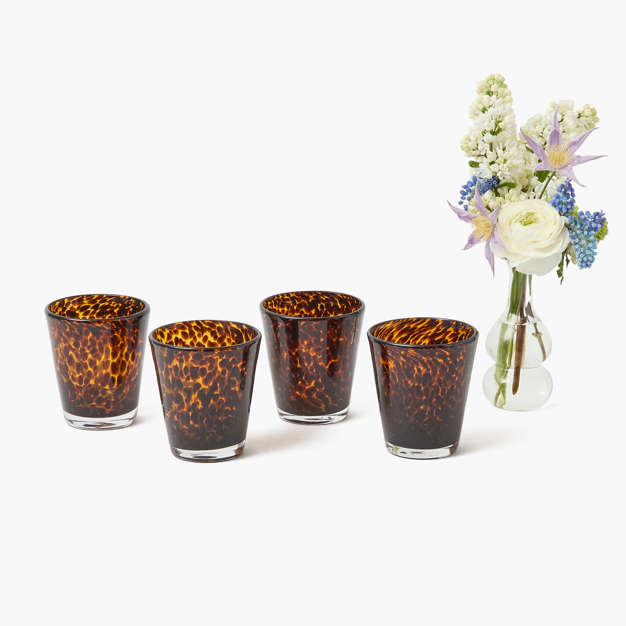 Tortoiseshell Glasses (Set of 4)