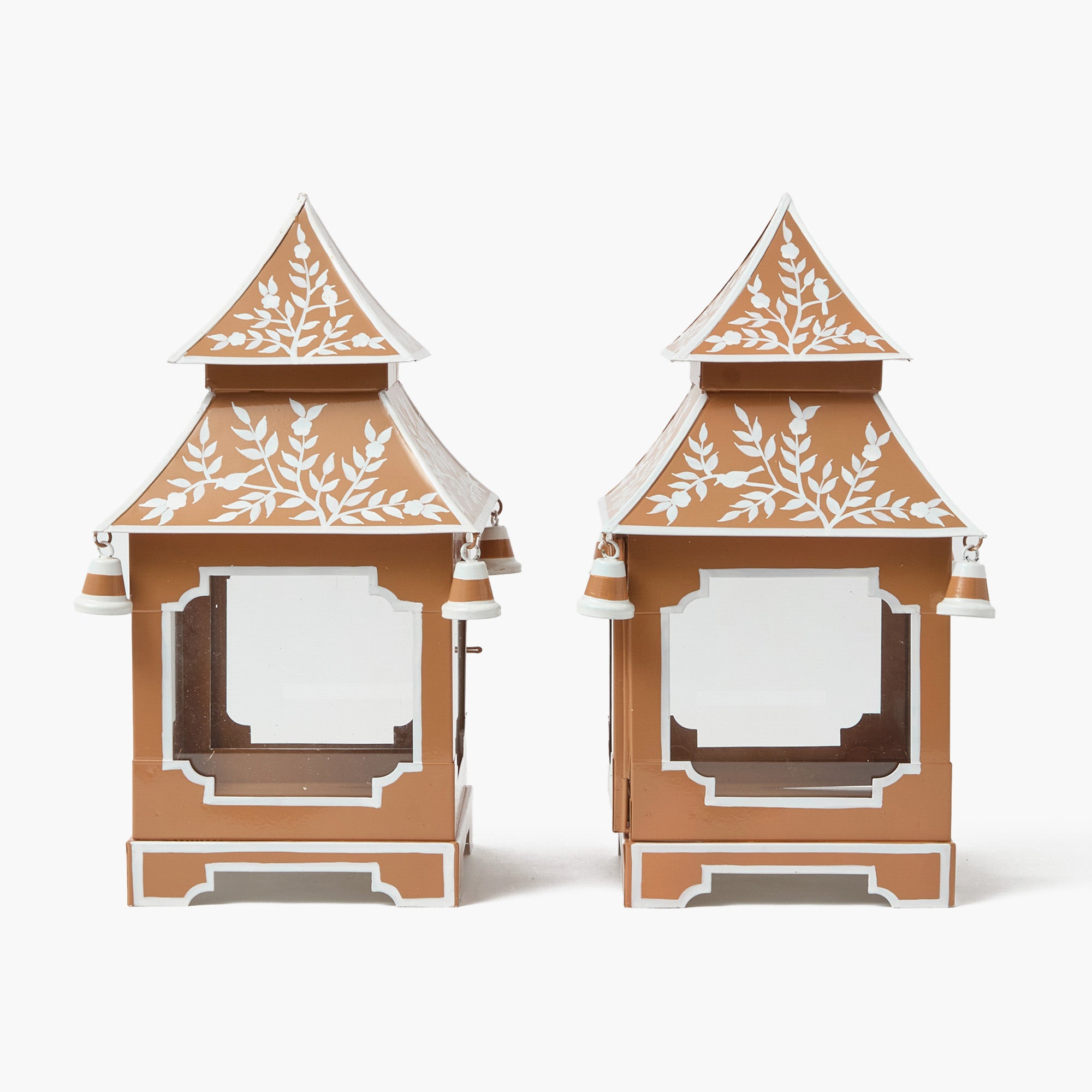 Caramel Chinoiserie Pagoda Lantern