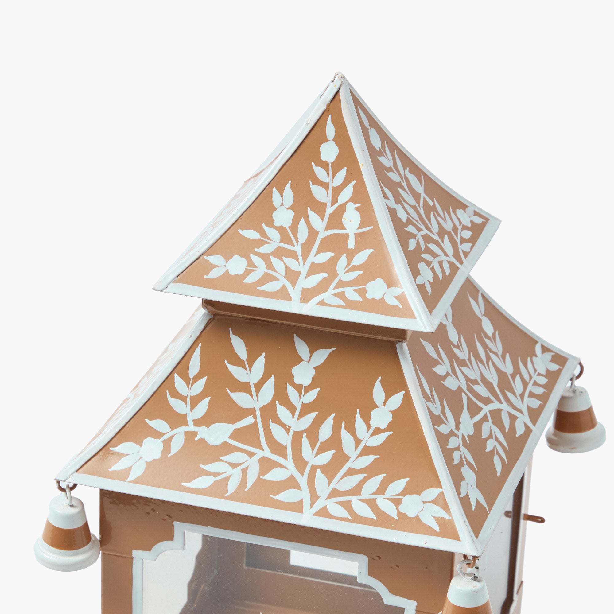 Caramel Chinoiserie Pagoda Lantern
