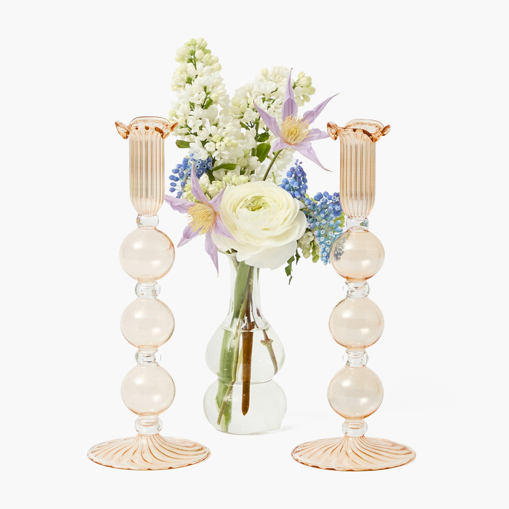 Eden Chestnut Candle Holder (Pair)