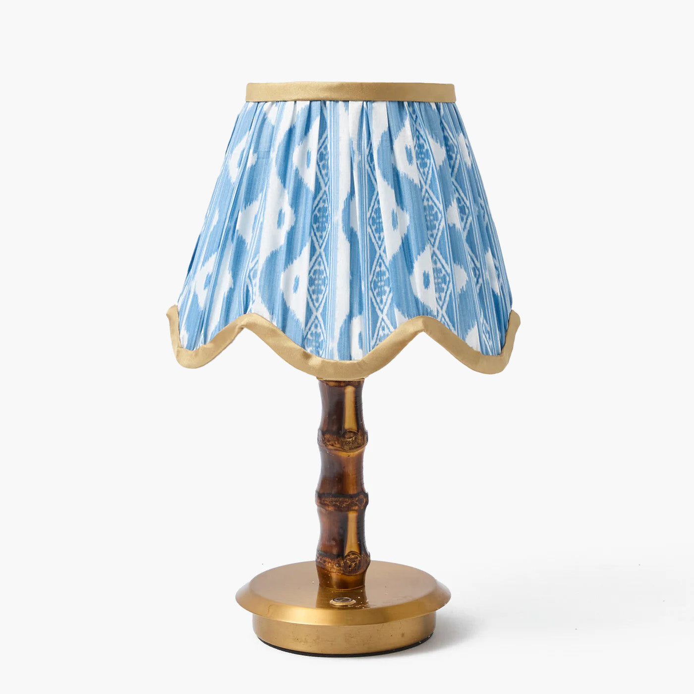 Short Burnt Bamboo Rechargeable Lamp