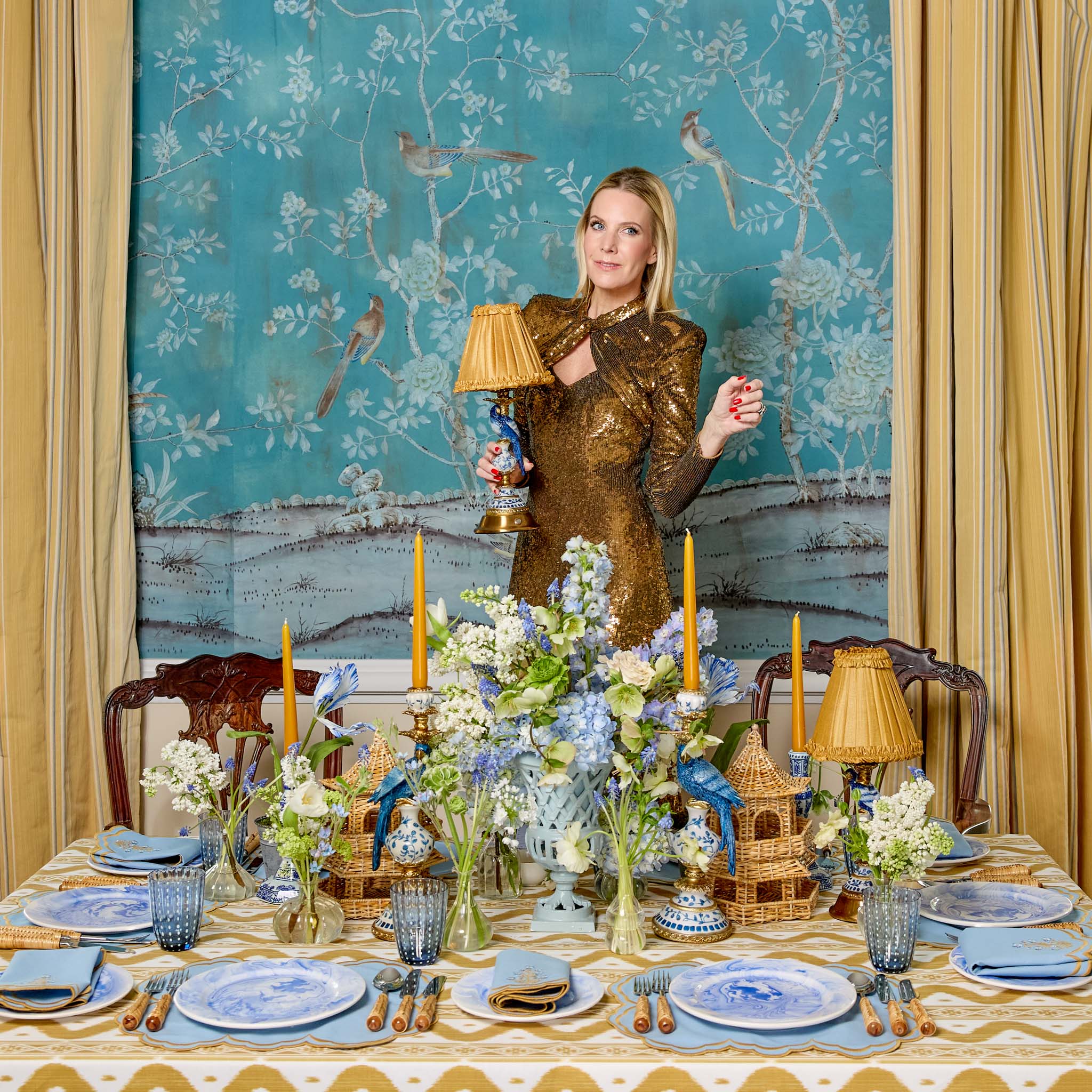 Caramel Silk Frilled Lampshade (18cm)