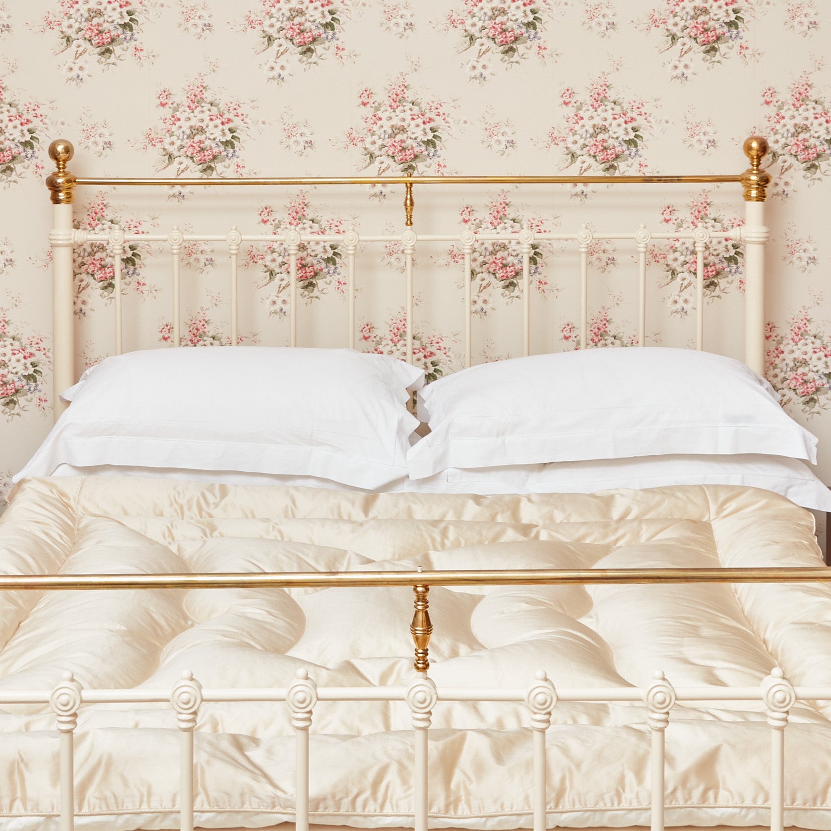 Cream Silk Eiderdown