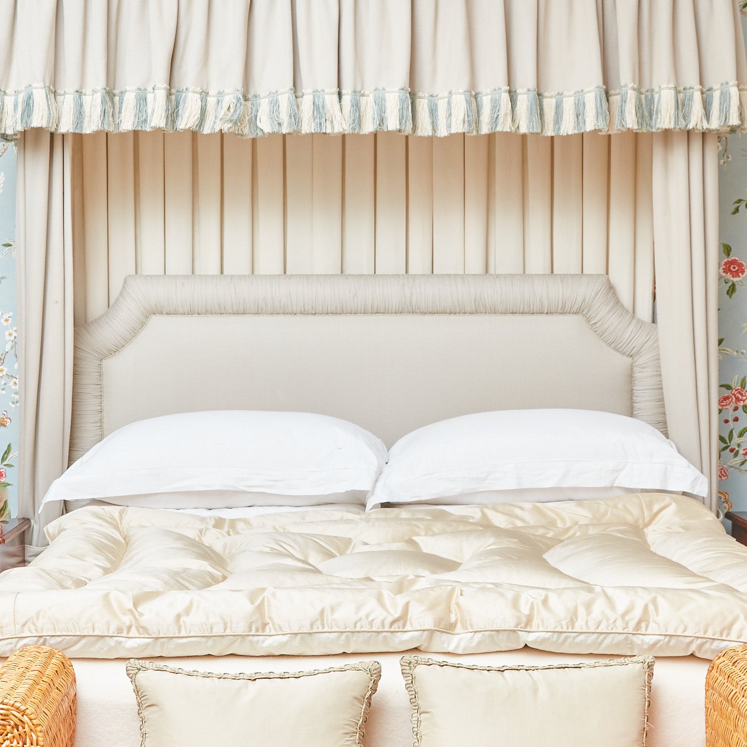 Cream Silk Eiderdown