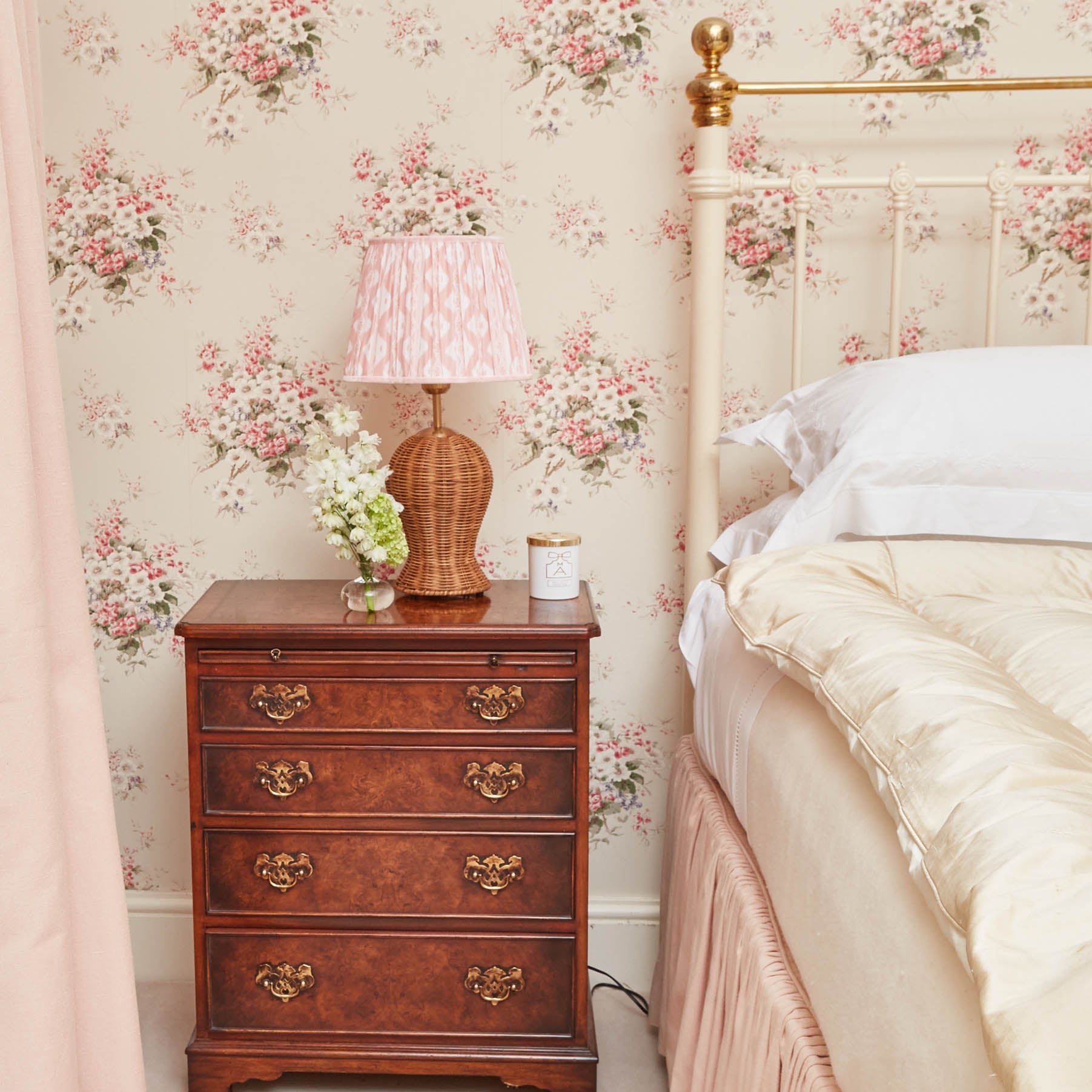 Cream Silk Eiderdown