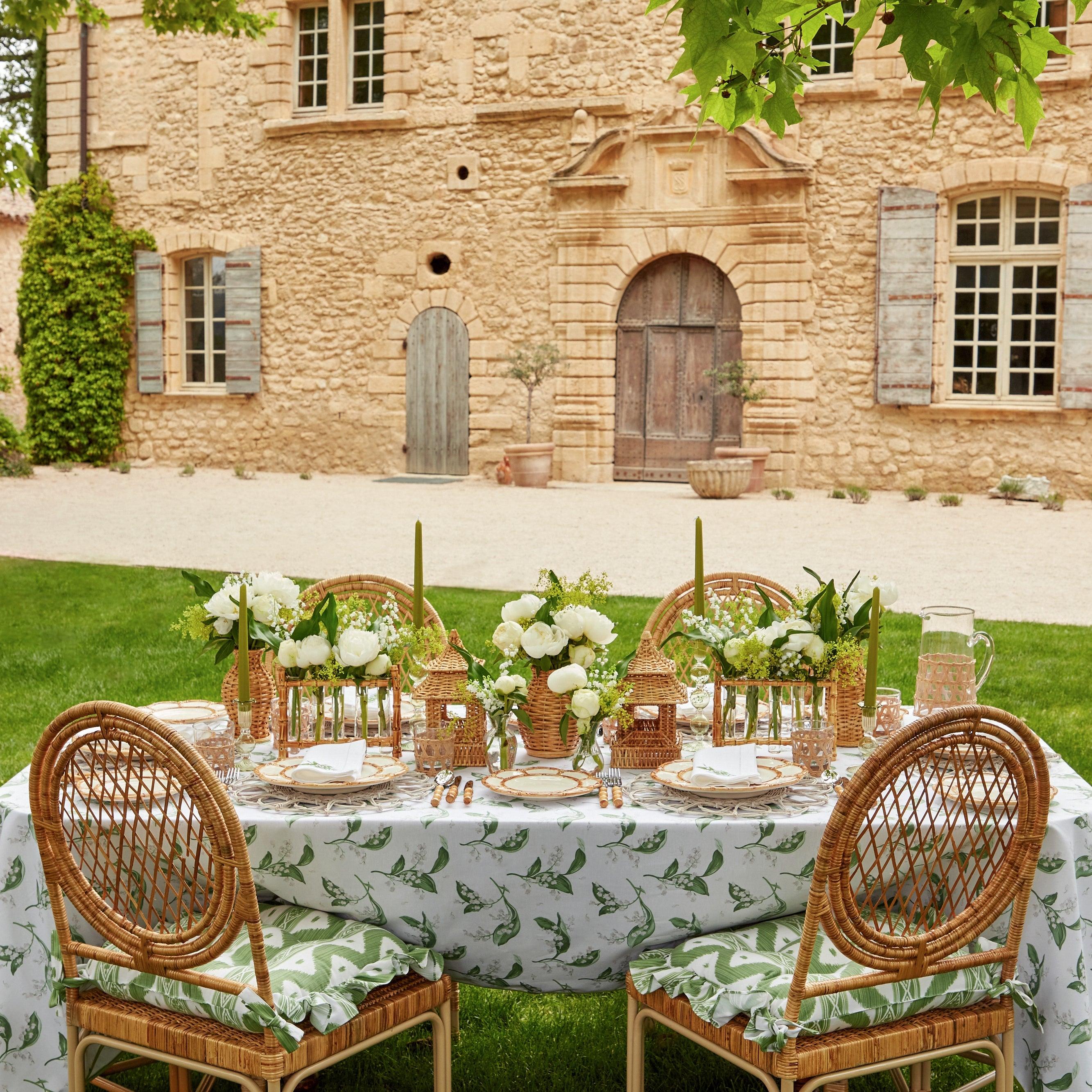 Small Eden Green Candle Holders (Pair)