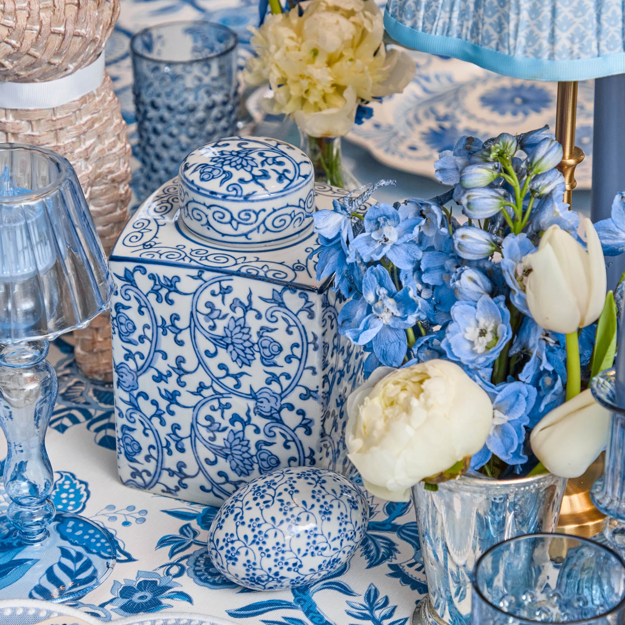 Square Traditional Ginger Jar