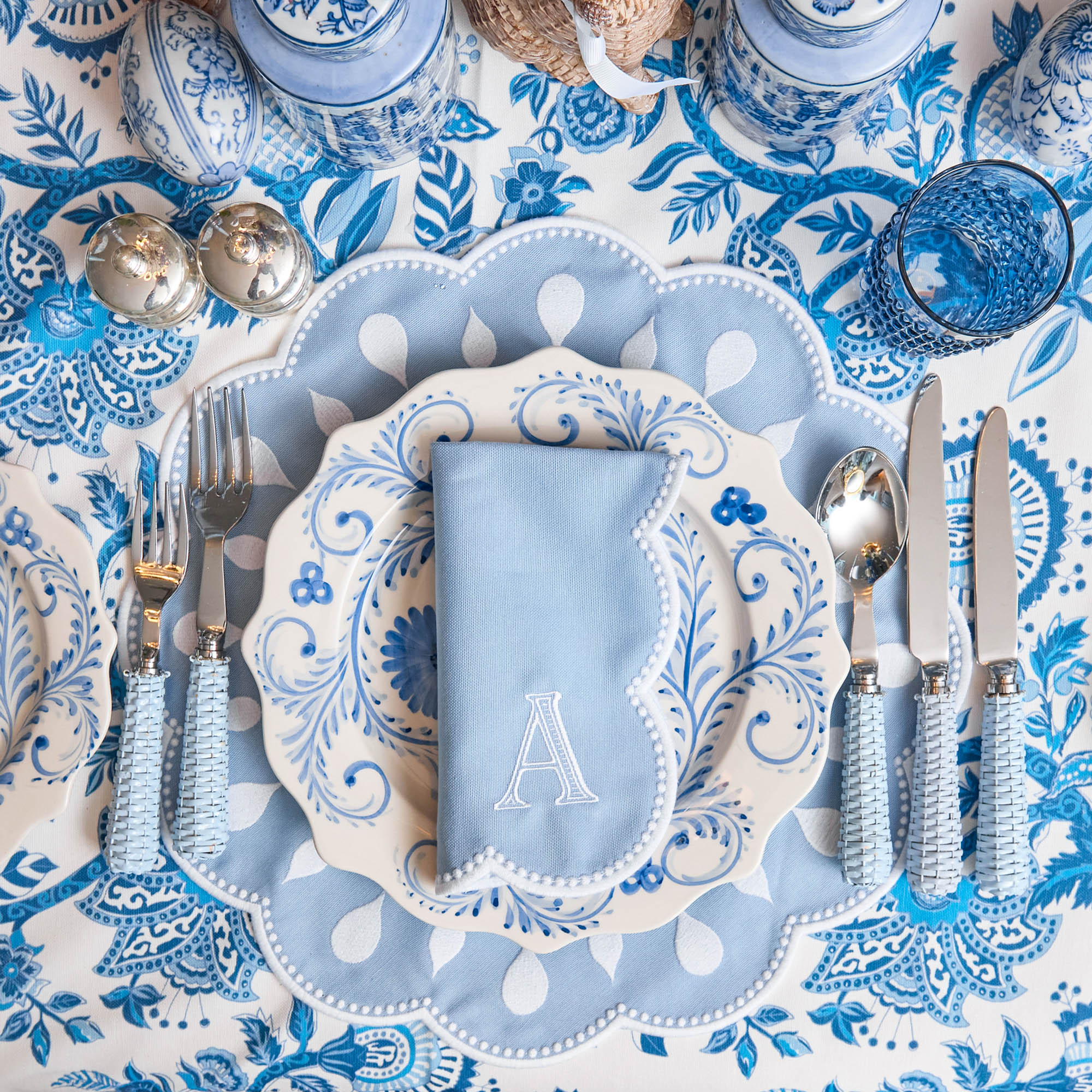 Bettina Blue & White Napkins (Set of 4)