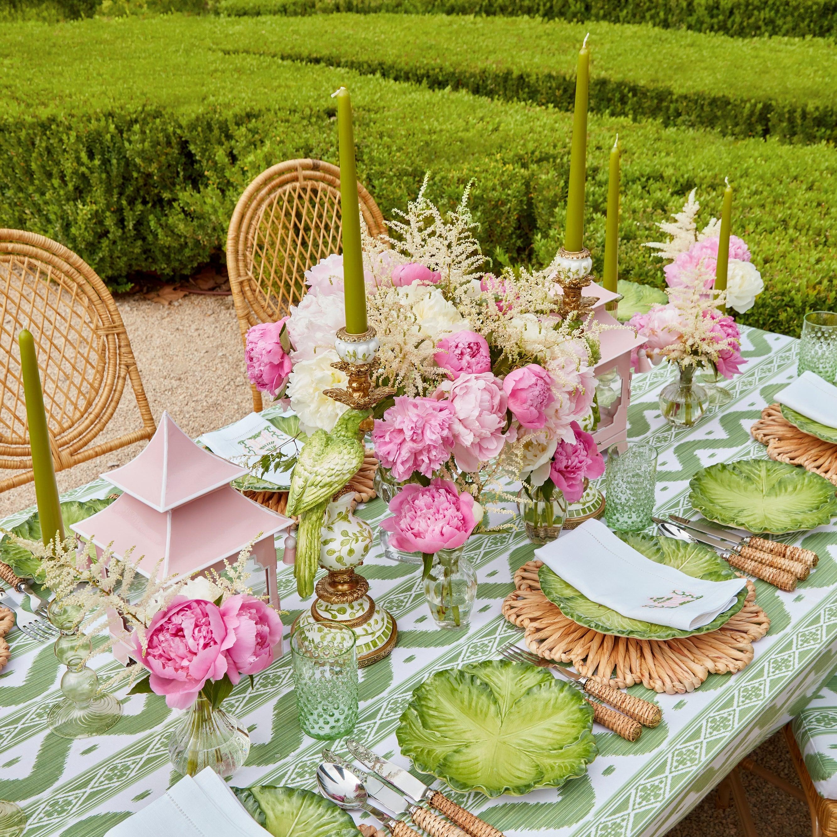 Emerald Hobnail Glasses (Set of 6) - Mrs. Alice