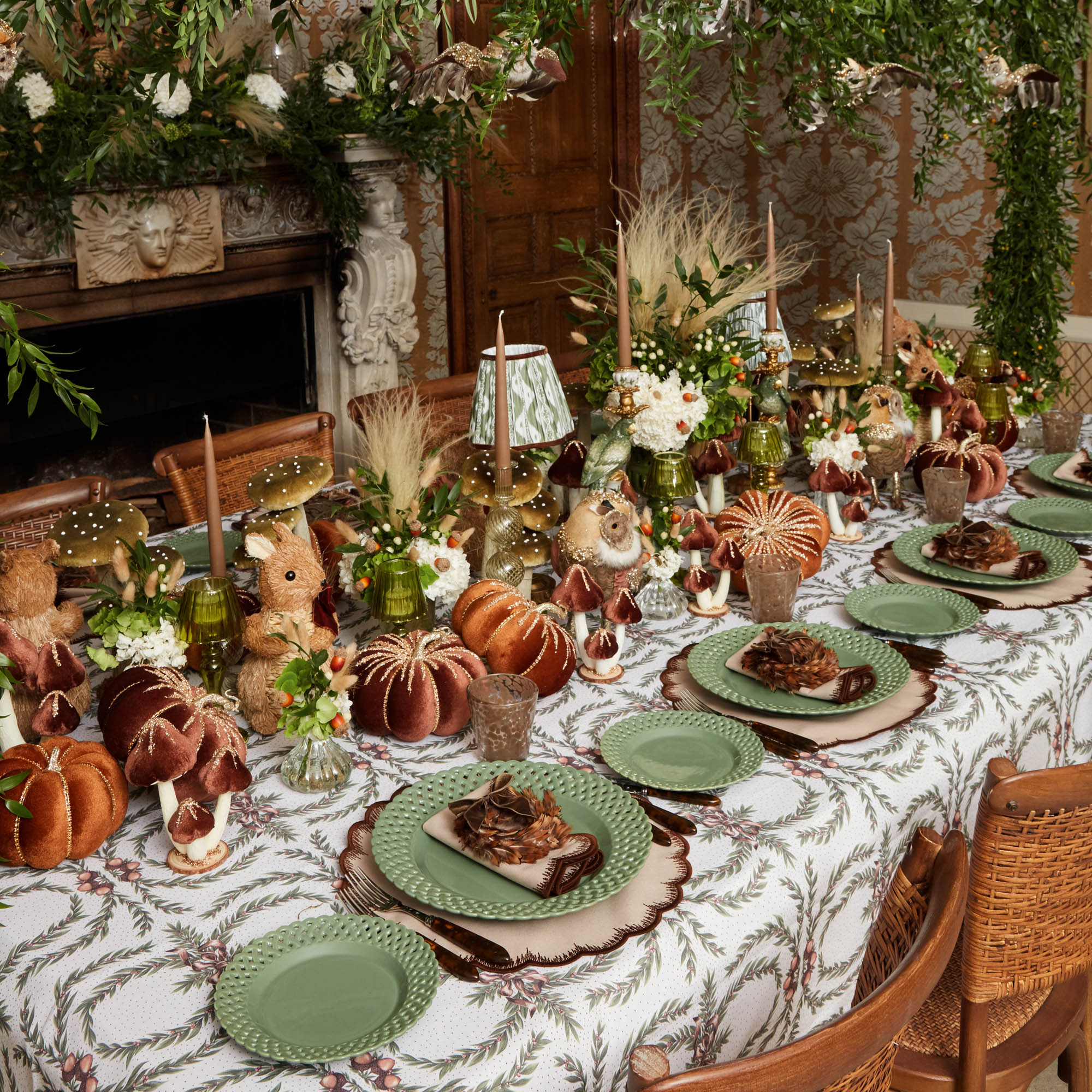 Sage Basketweave Starter Plate