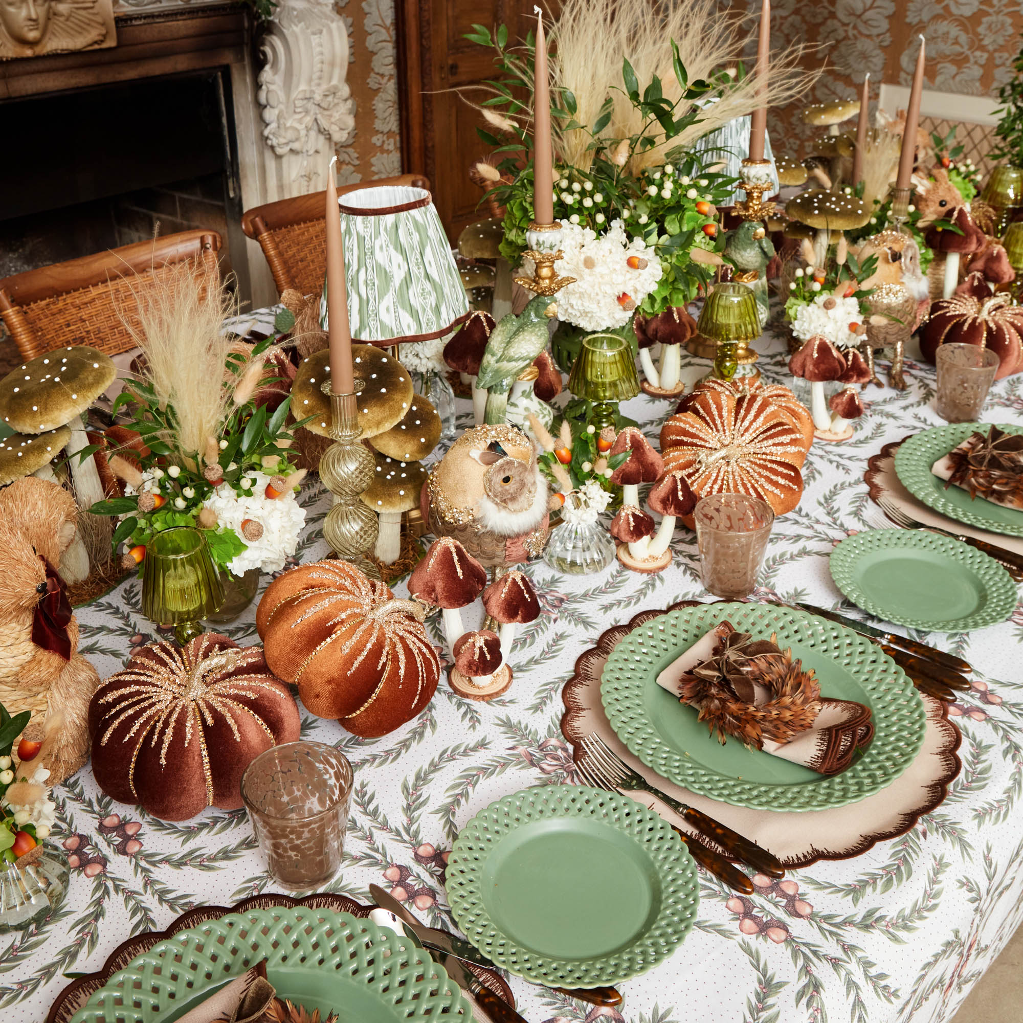 Sage Basketweave Dinner Plate