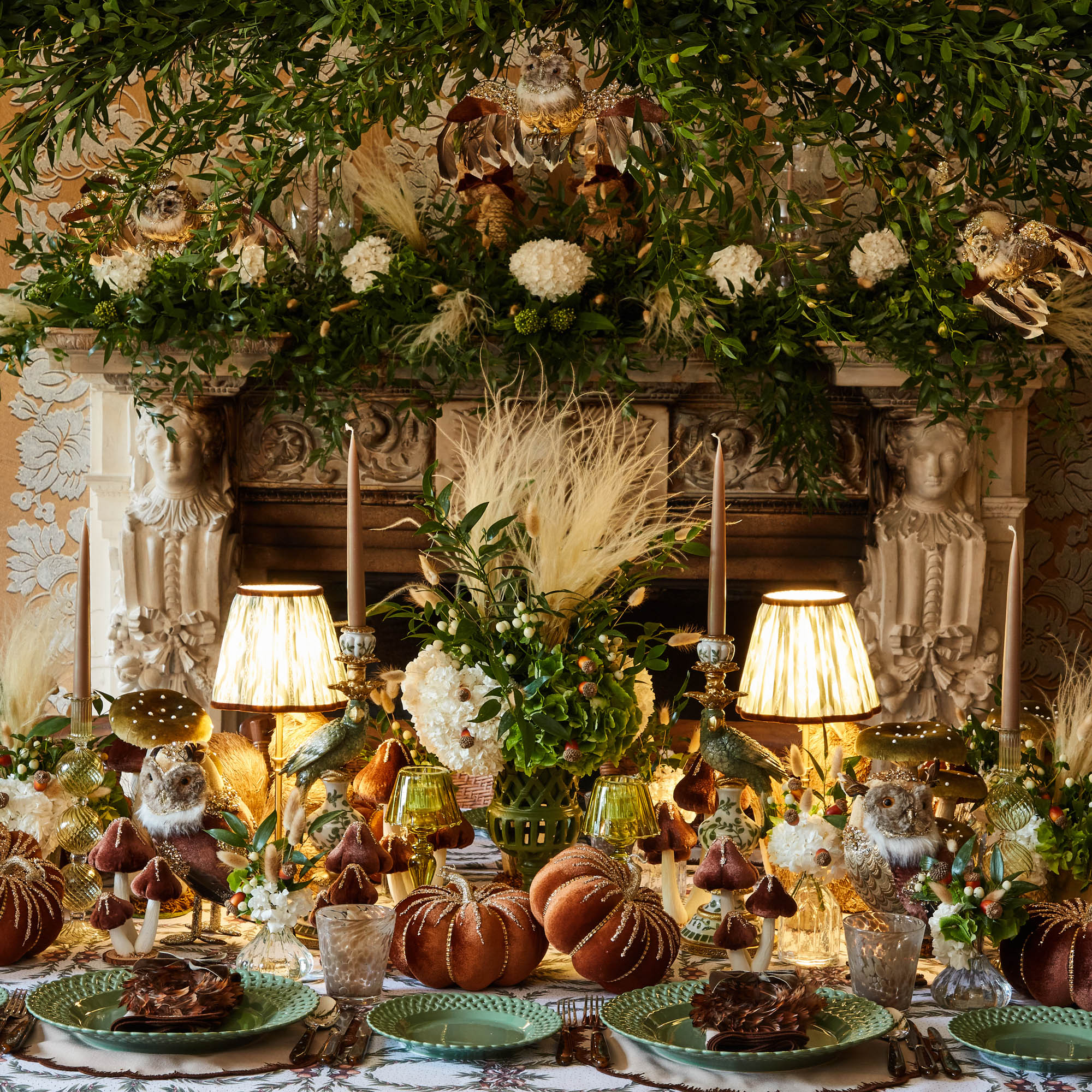 Chocolate Glitter Velvet Pumpkin Family