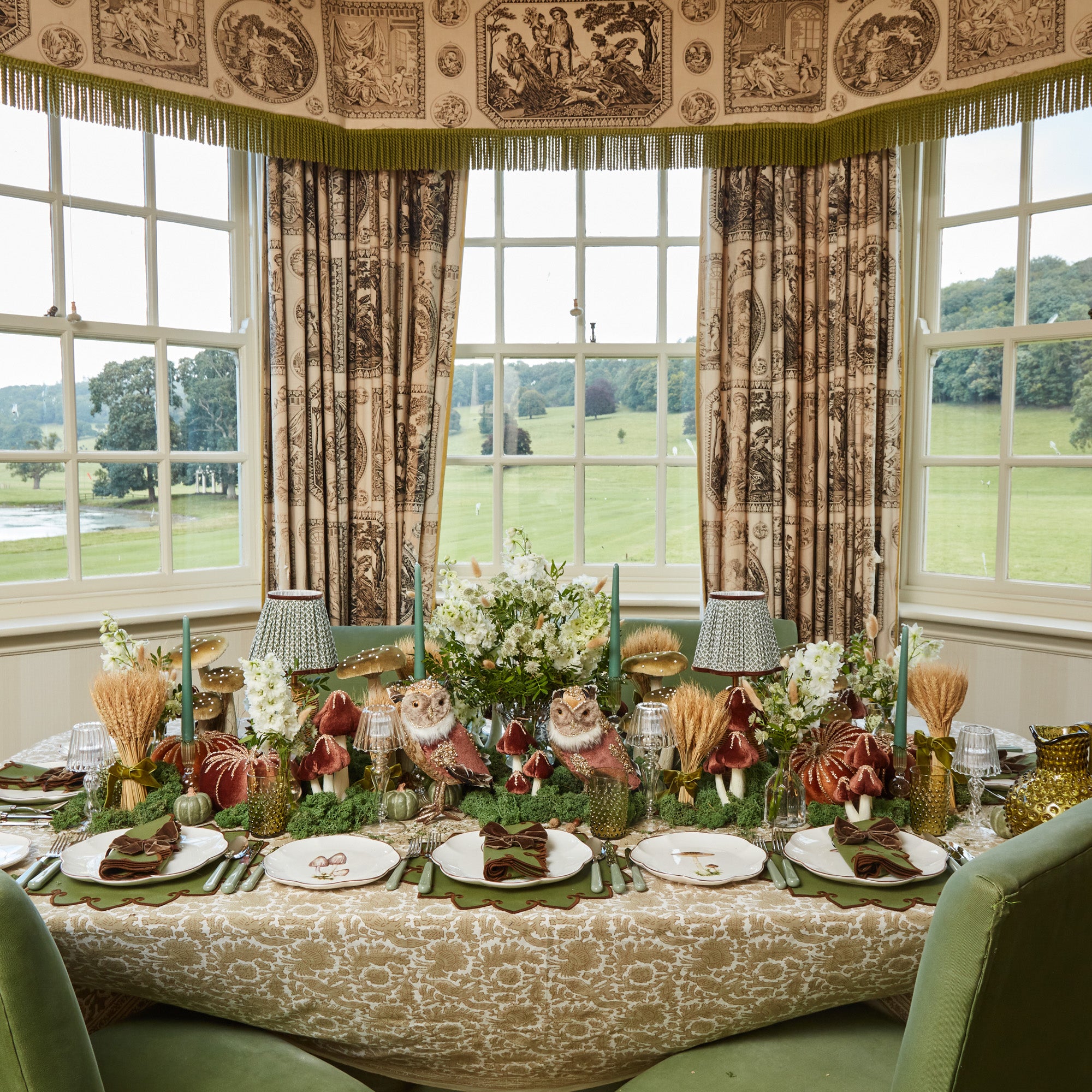 Putty Pheasant Tablecloth