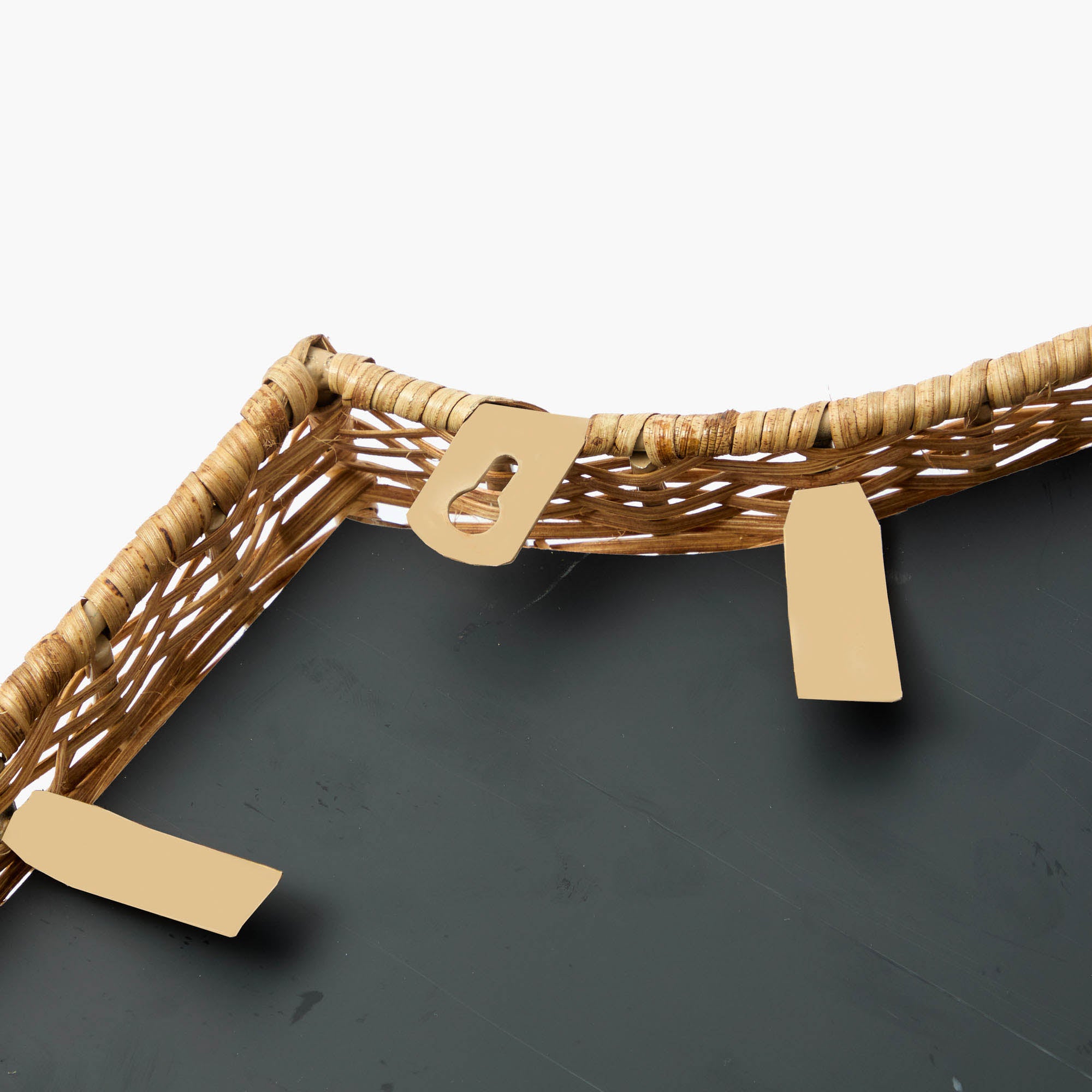 Small Celine Bow Rattan Mirror