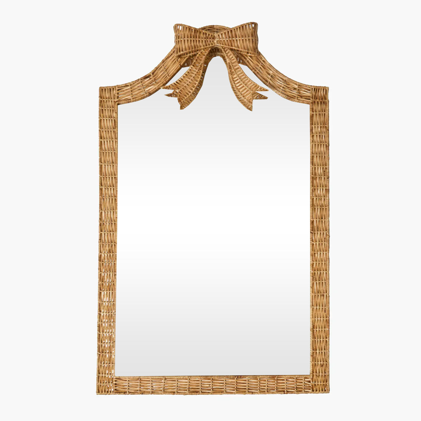 Celine Bow Rattan Mirror