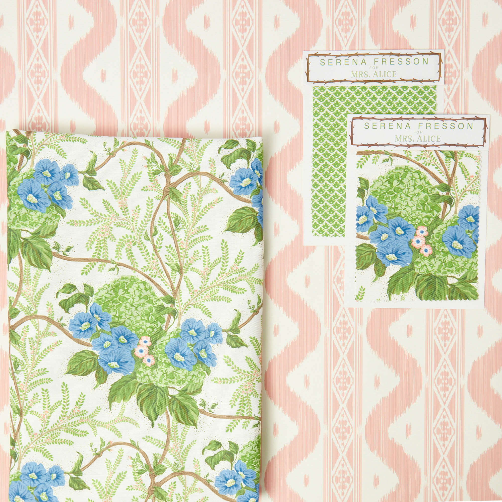 Pink Lady Isabella's Garden Fabric