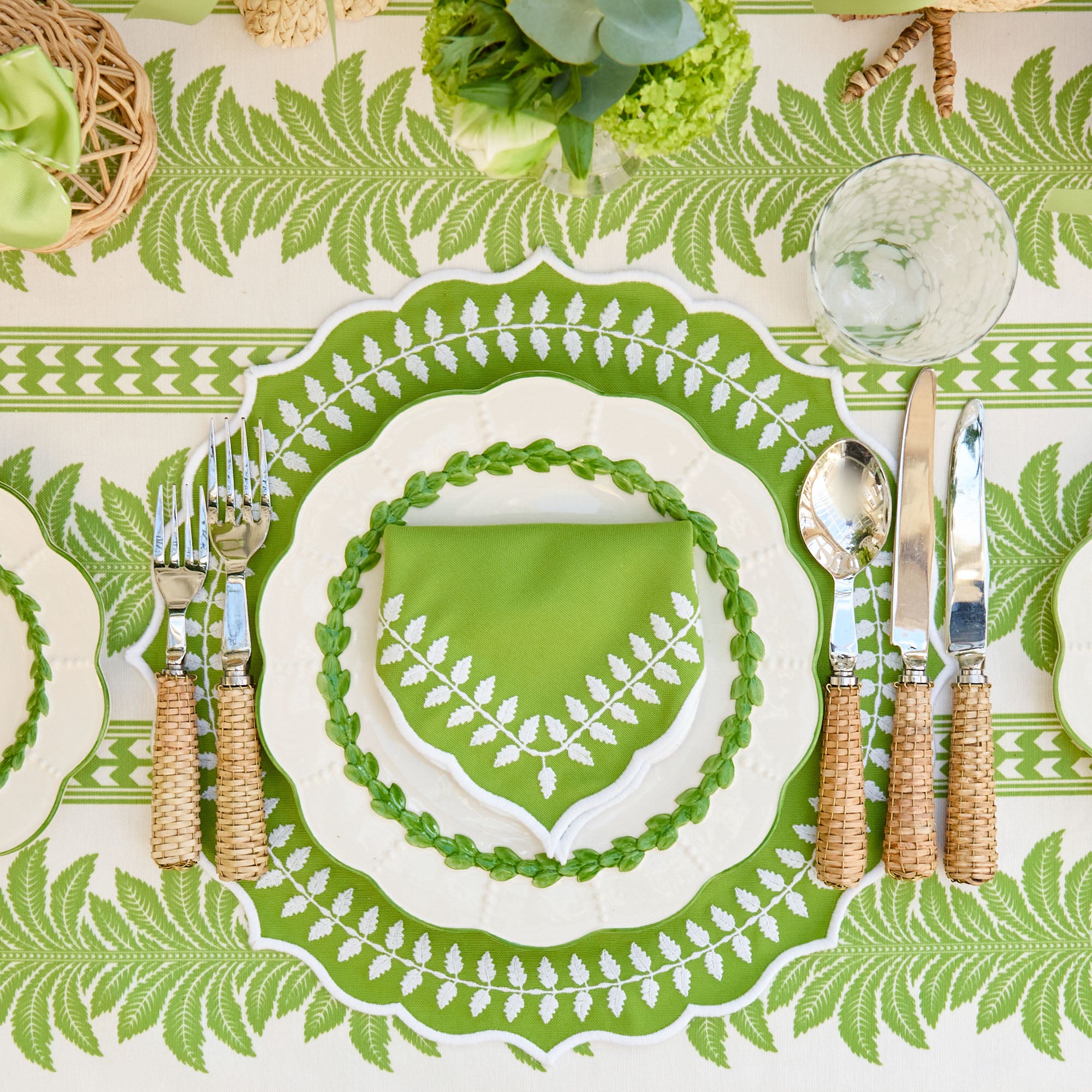 Green Laurel Dinner Plate