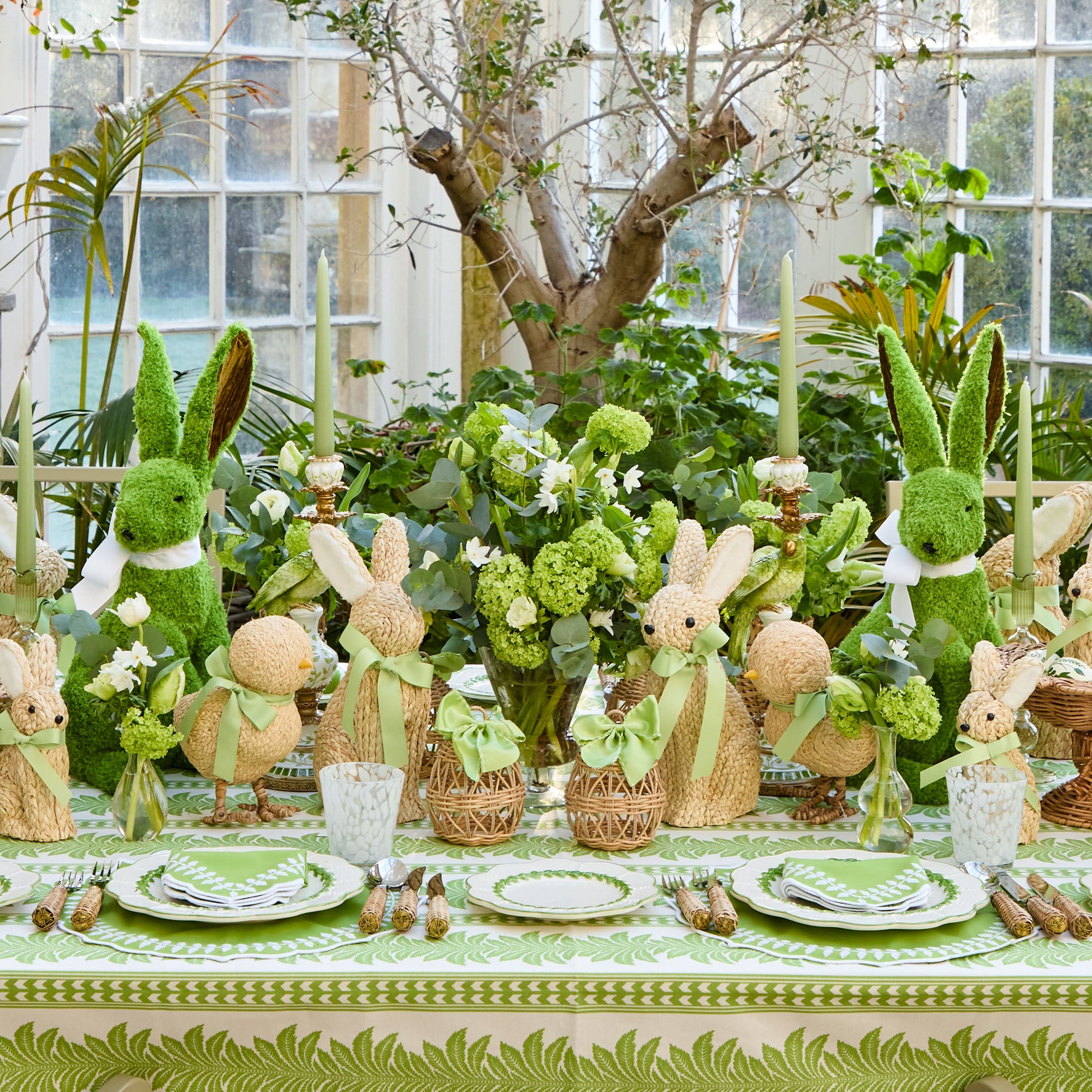 Small Raffia Chick (Pair)