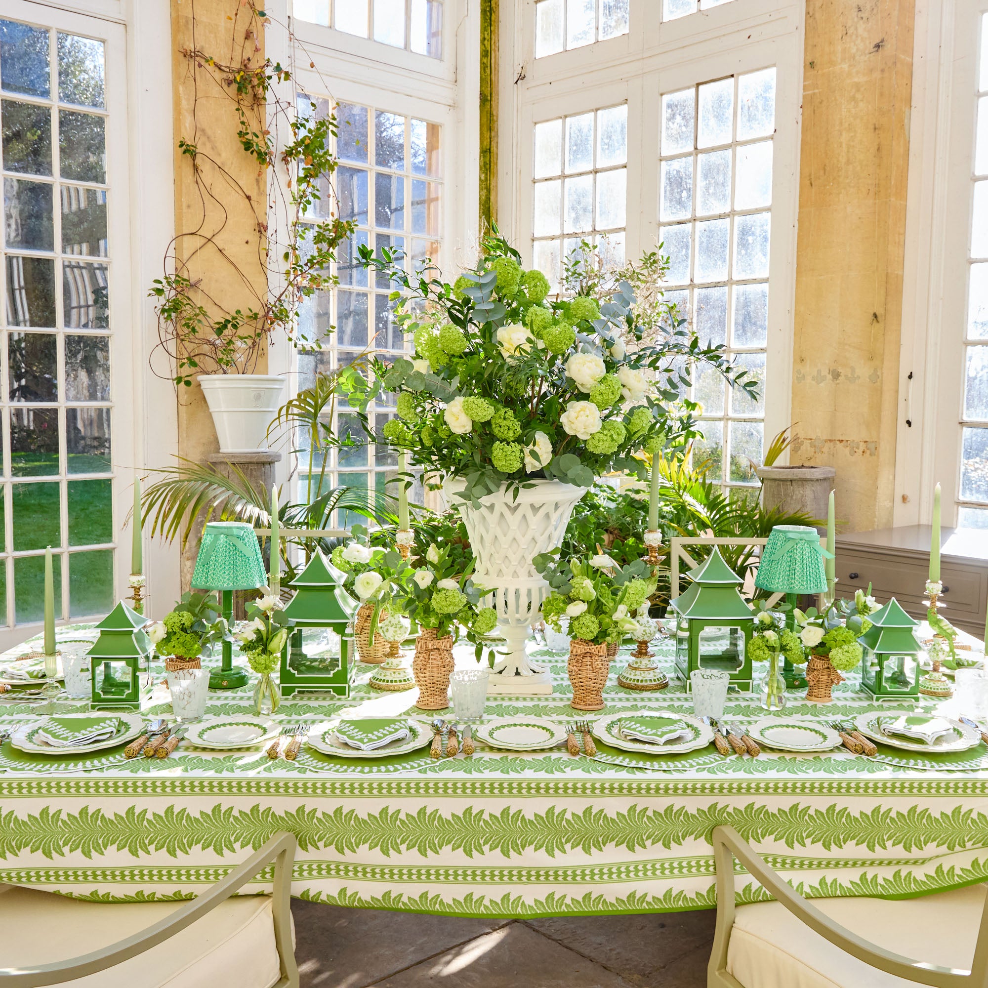 Green Eden Candle Holders (Pair)