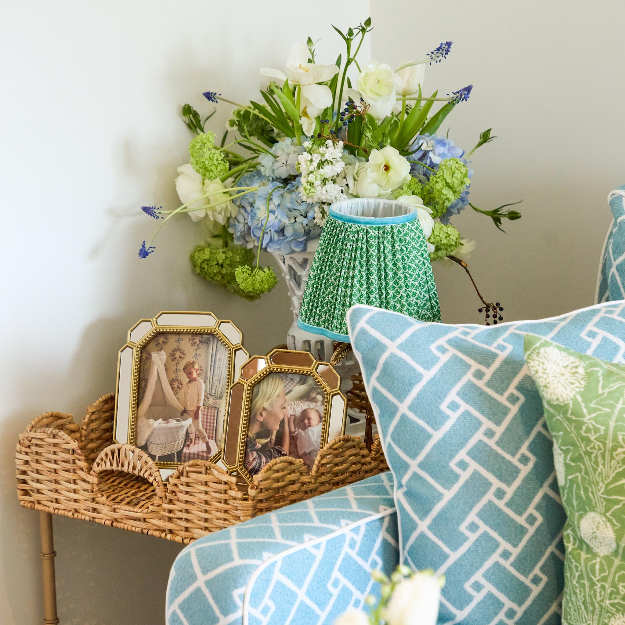 Beveled Edge Mirror Photo Frames (Set of 2)