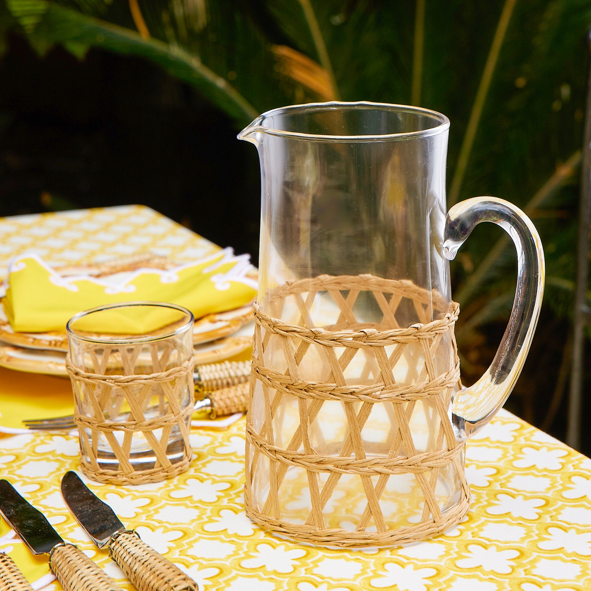 Raffia Water Jug