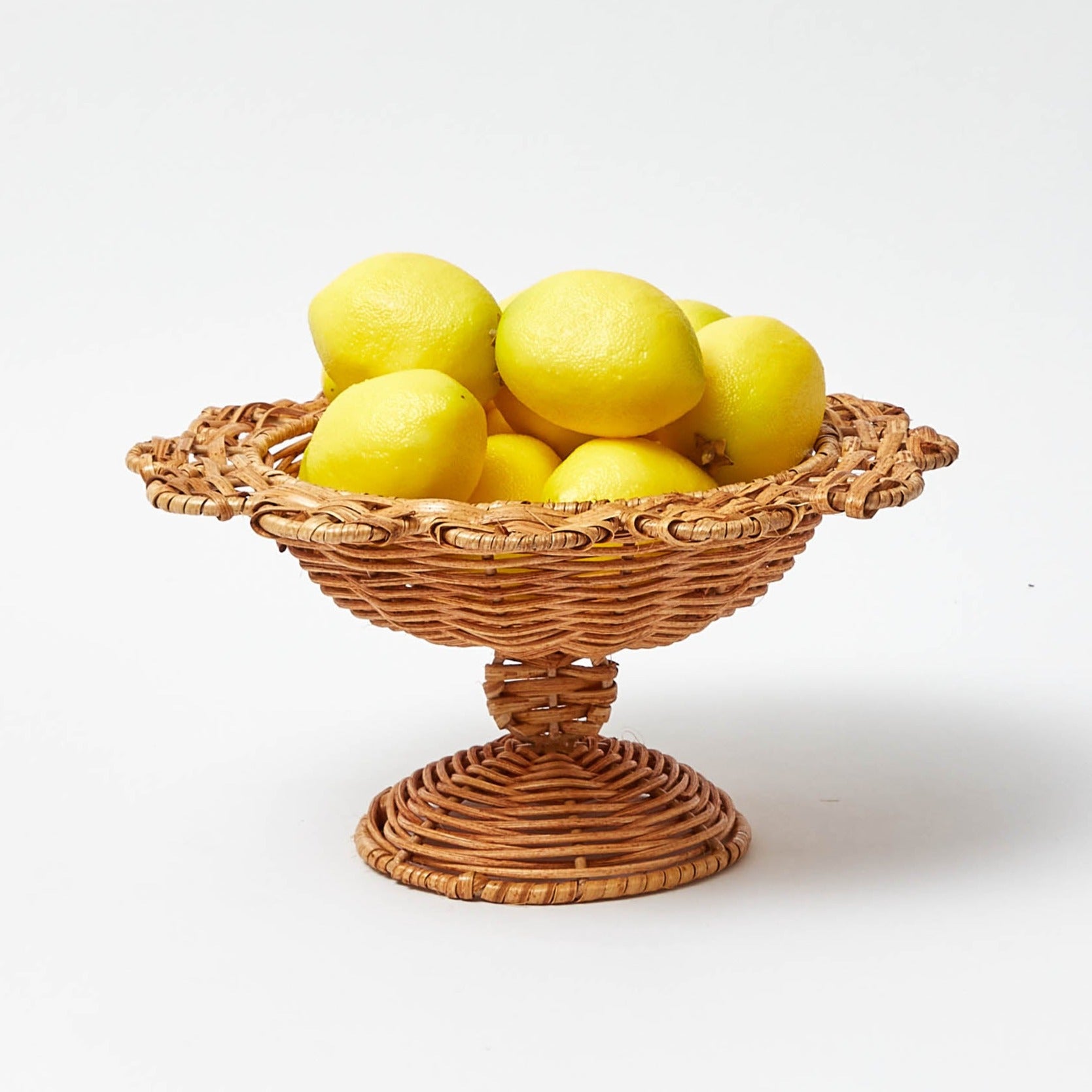 Small Luciana Rattan Scalloped Bowl