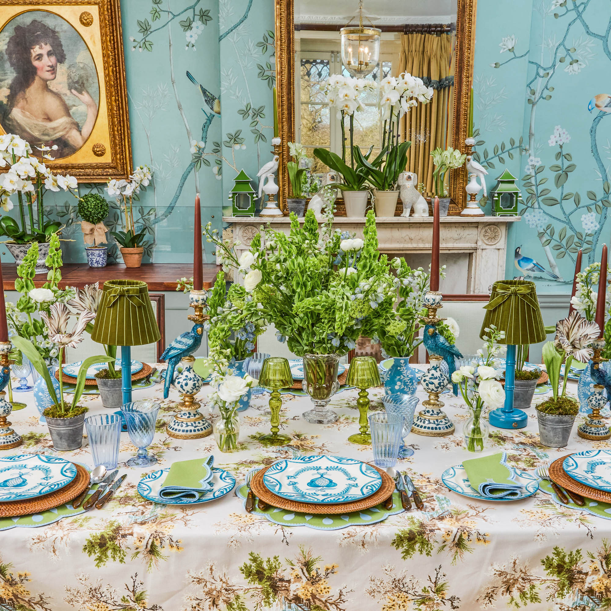 Olive Velvet Bow Lampshade (18cm)