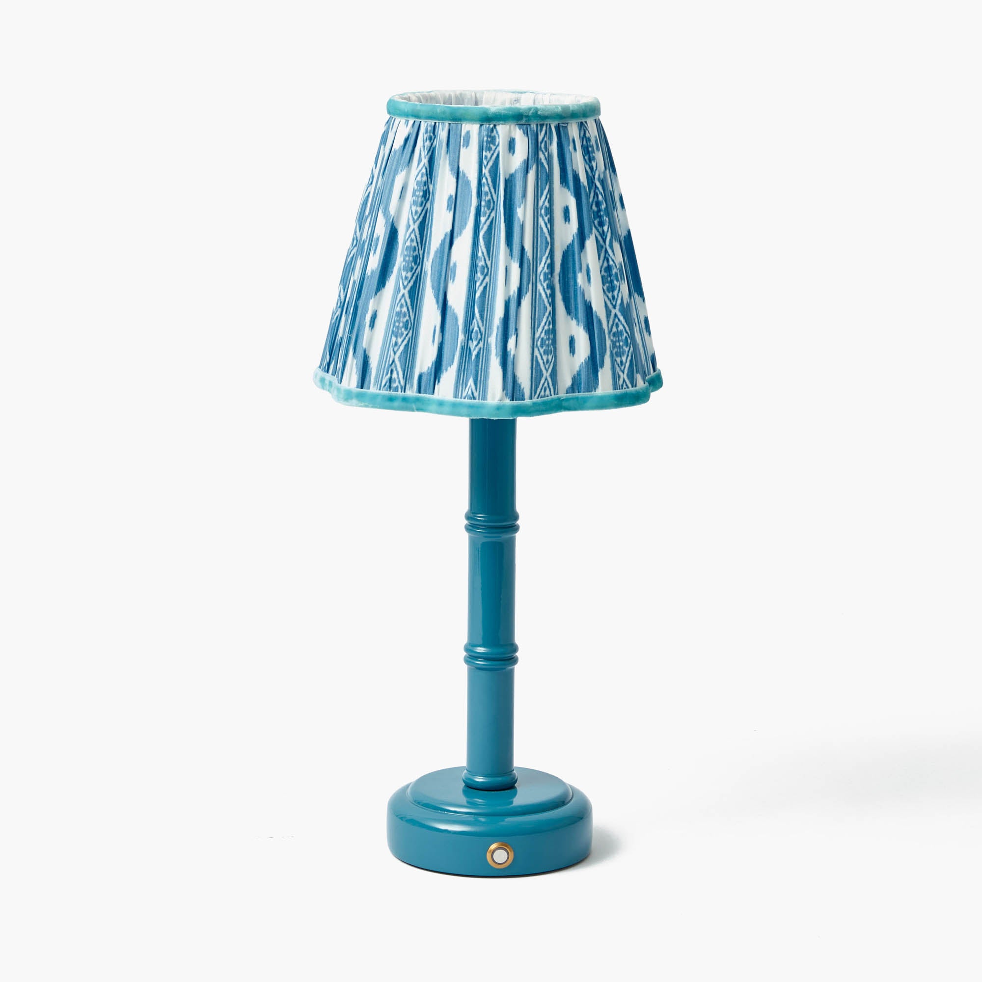 Blue Ikat Lampshade (18cm)