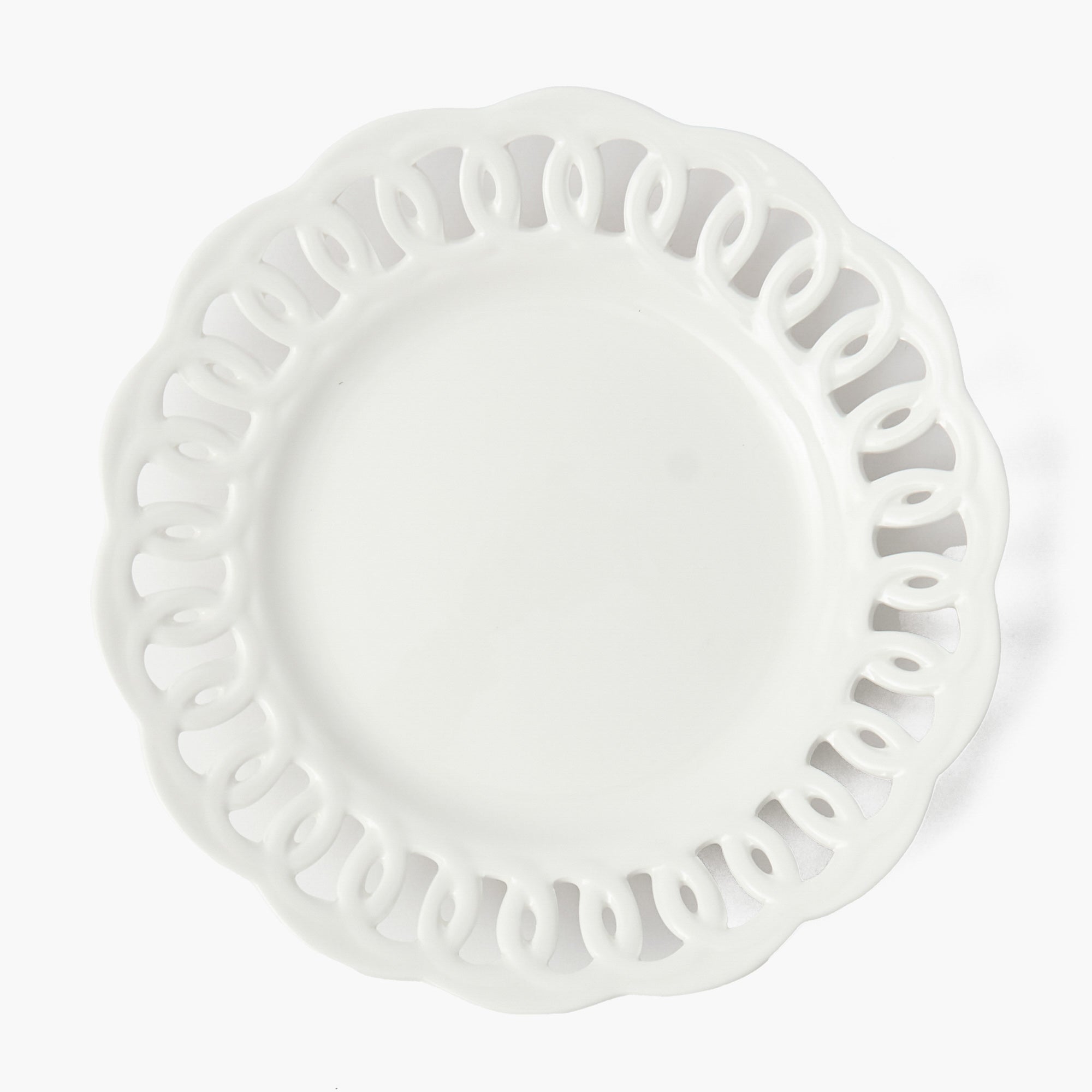 White Lace Dinner Plate