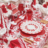 Add a pop of bold color to your table setting with these stylish Red Lacquer Placemats.