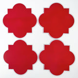 These chic Red Lacquer Placemats come in a set of 4, perfect for any occasion.