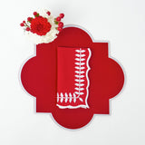 Bring a touch of sophistication to your dining experience with these Red Lacquer Placemats.