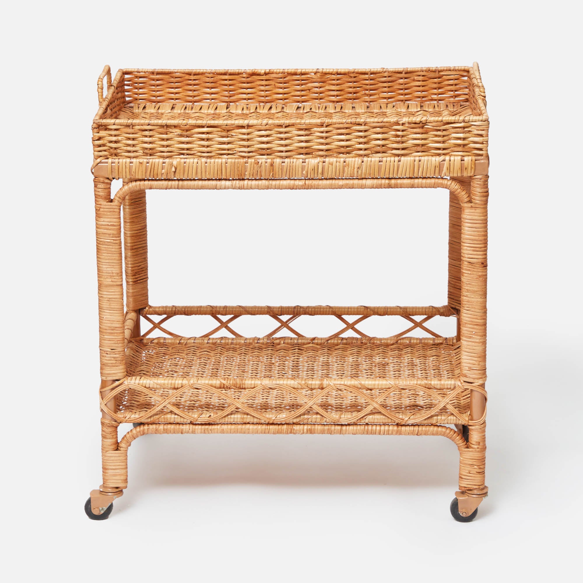 Giovanni Rattan Bar Cart
