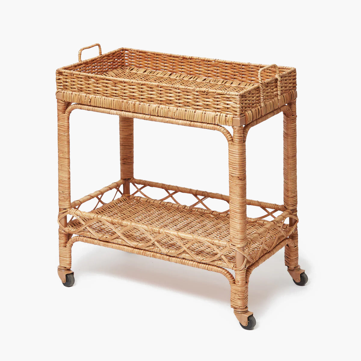 Giovanni Rattan Bar Cart