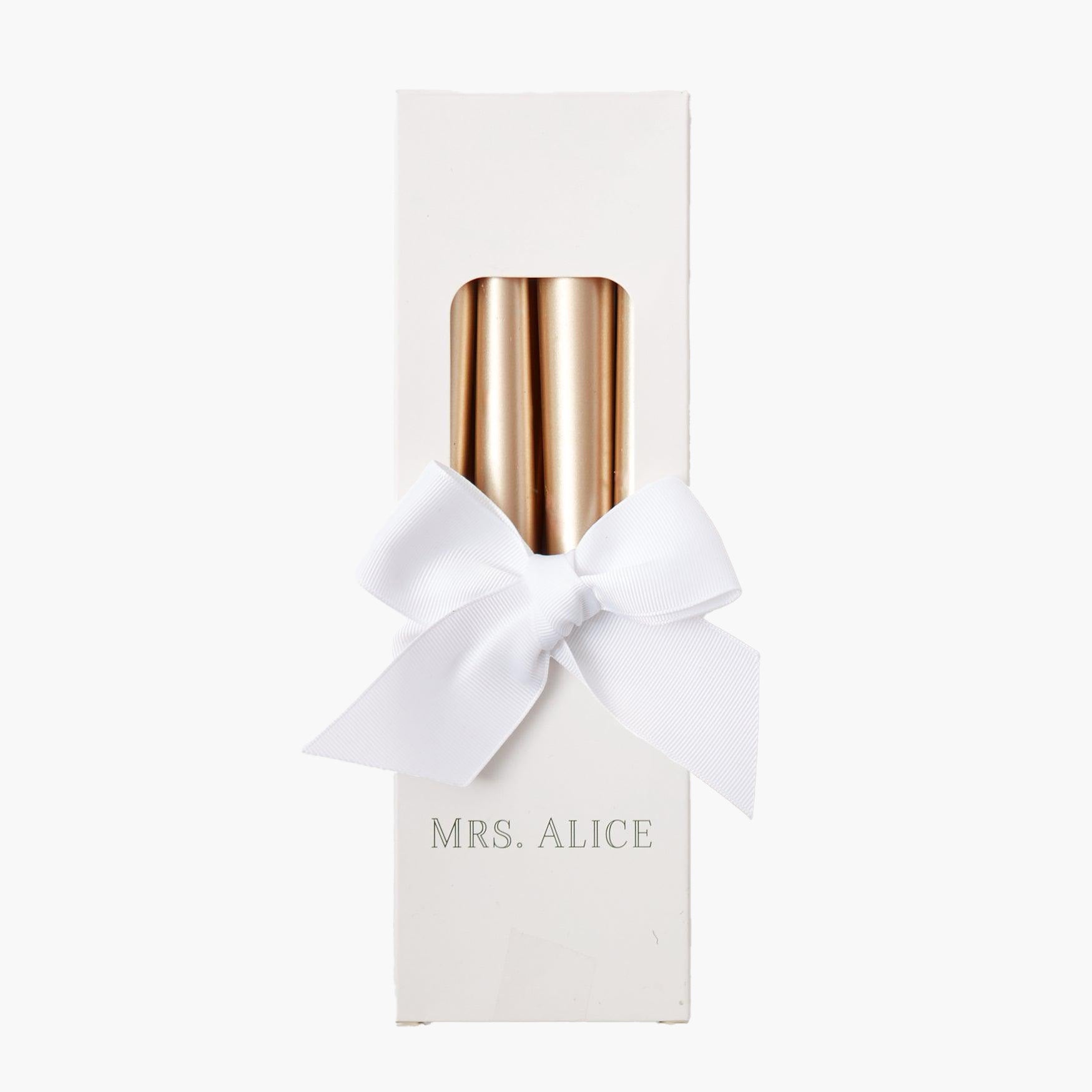 Champagne Gold Candles (Set of 8)