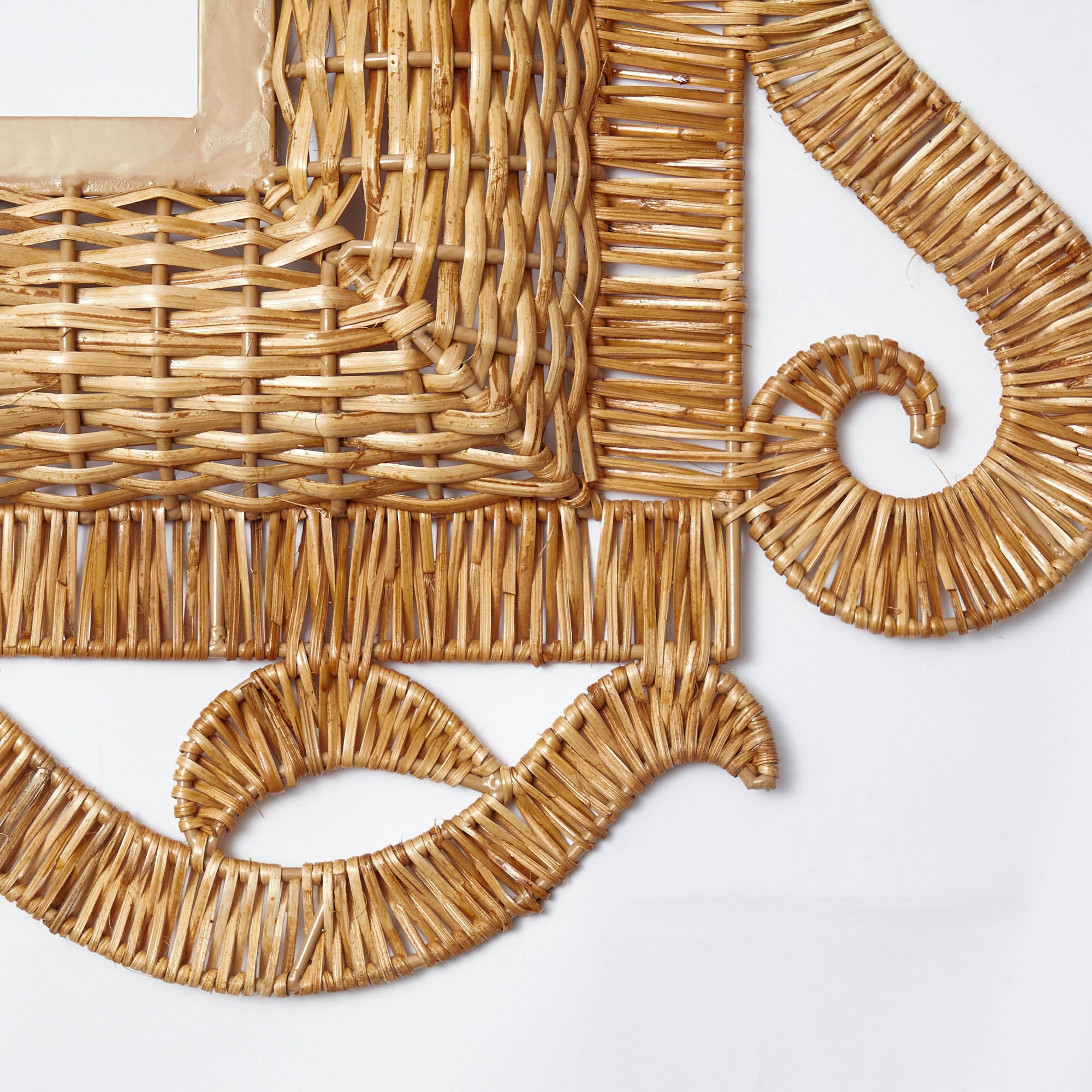 The Grand Rattan Mirror