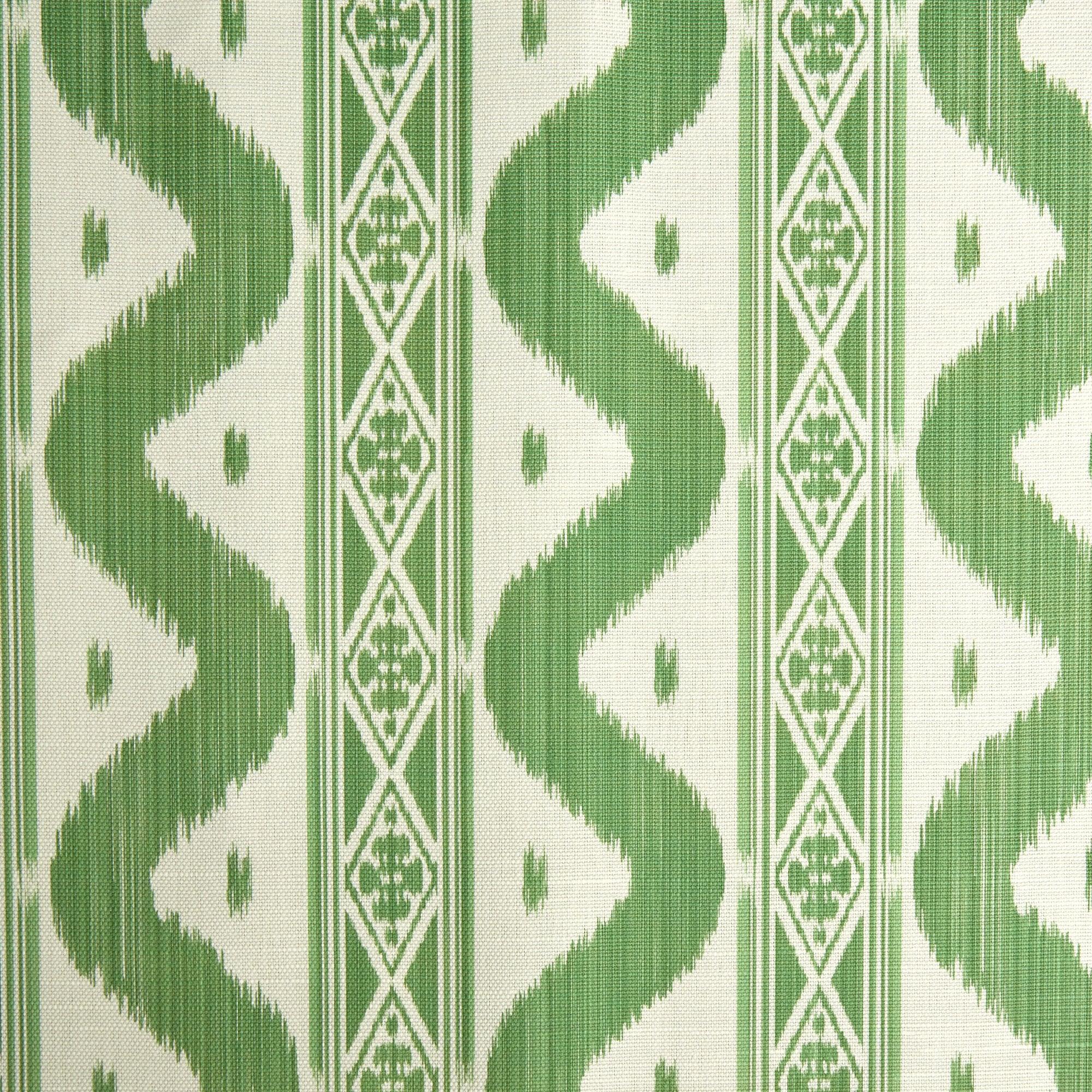 Green Ikat Stripe Fabric - Mrs. Alice