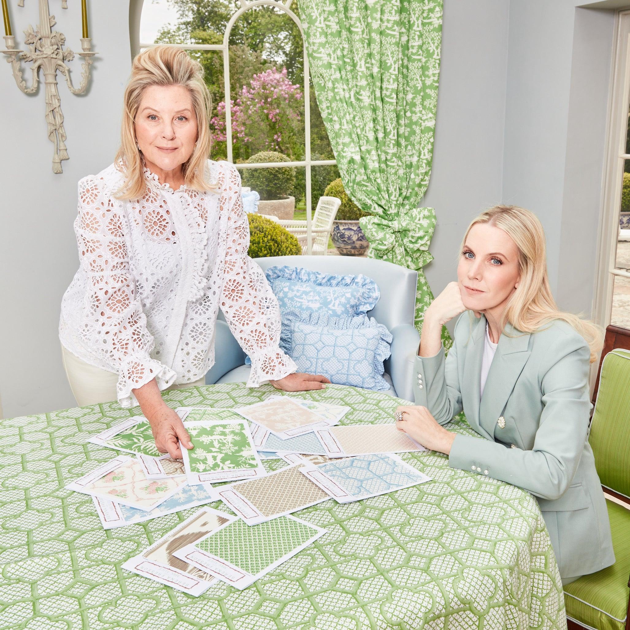 Green Lotus Flower Fabric - Mrs. Alice