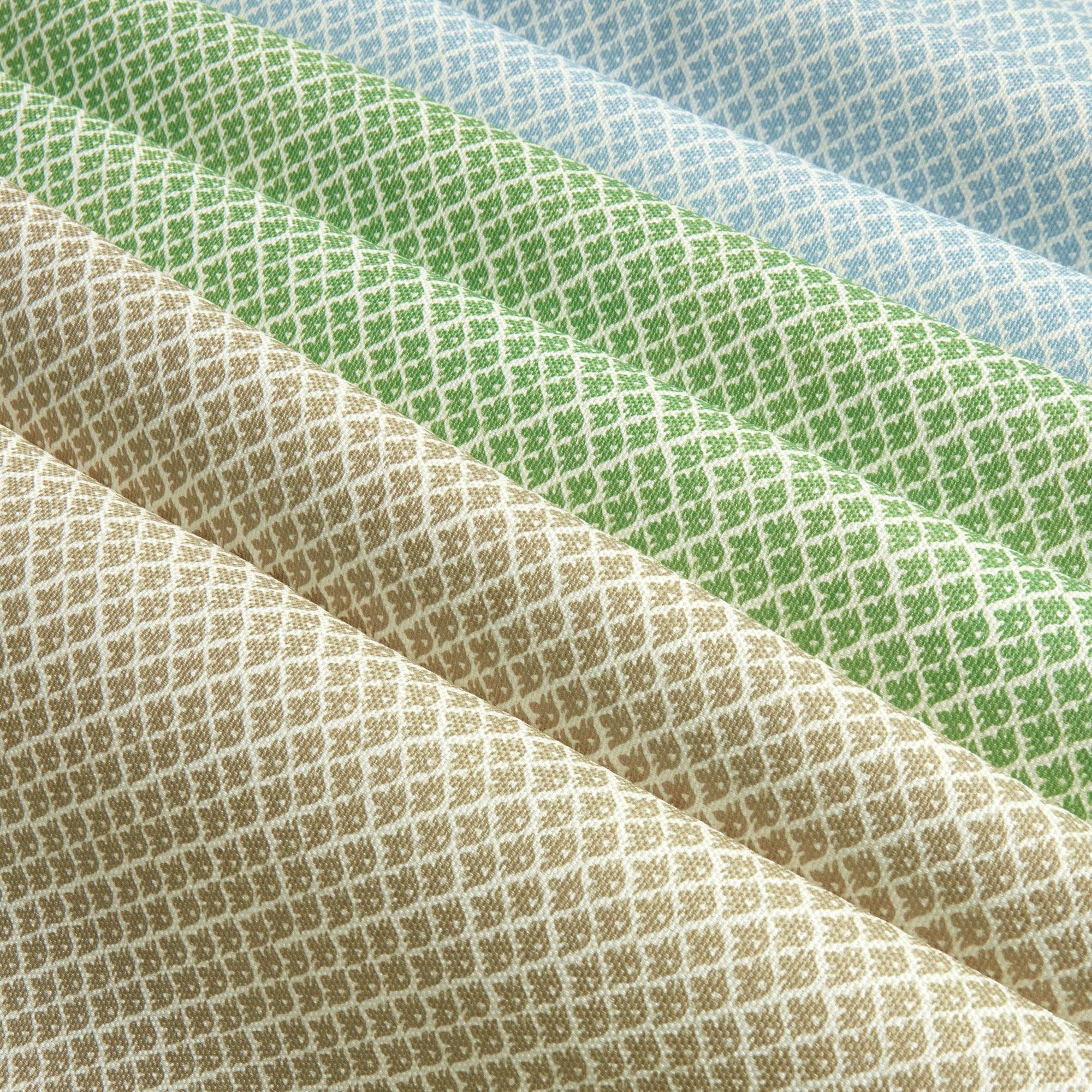 Green Lotus Flower Fabric - Mrs. Alice