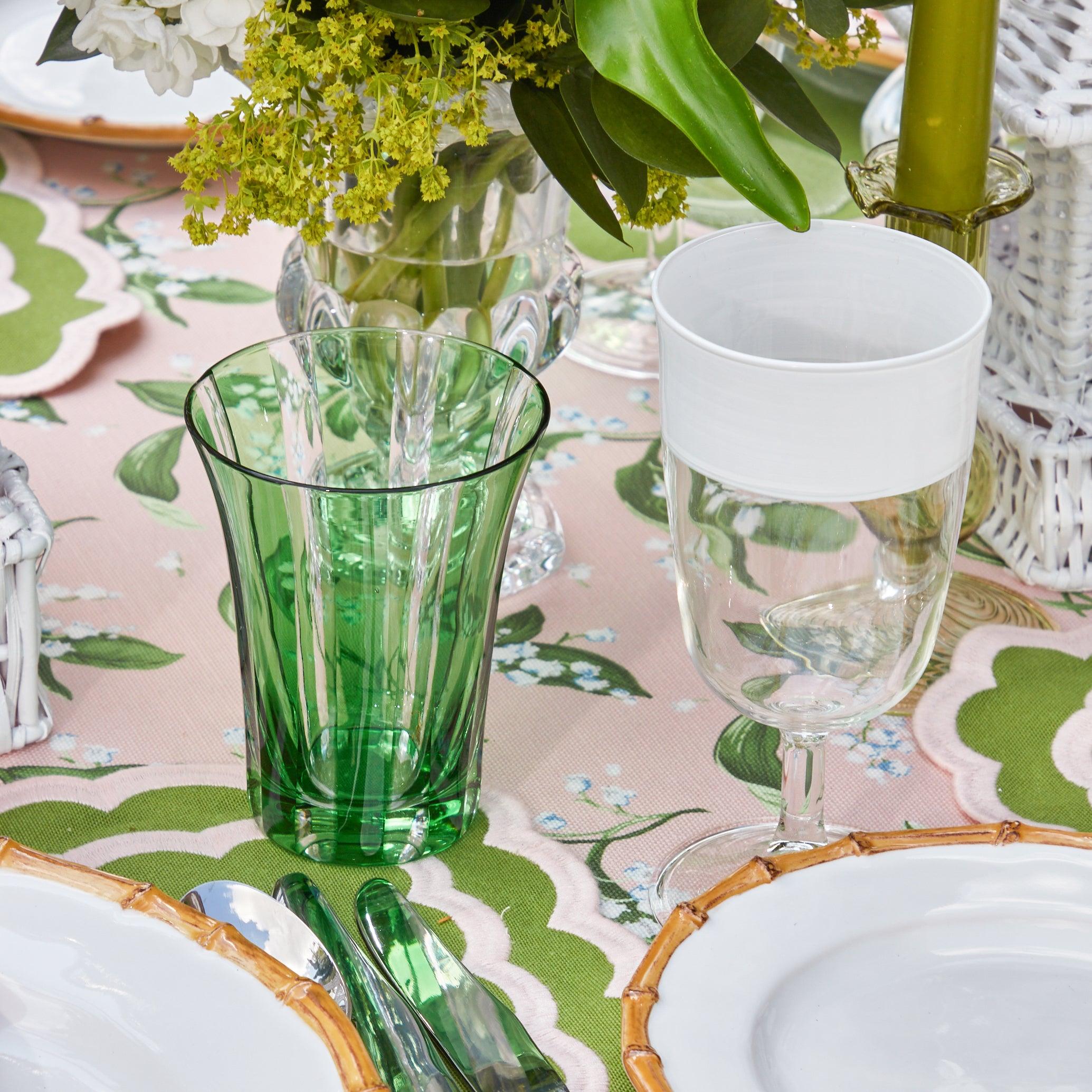 Green Positano Glasses (Set of 4) - Mrs. Alice