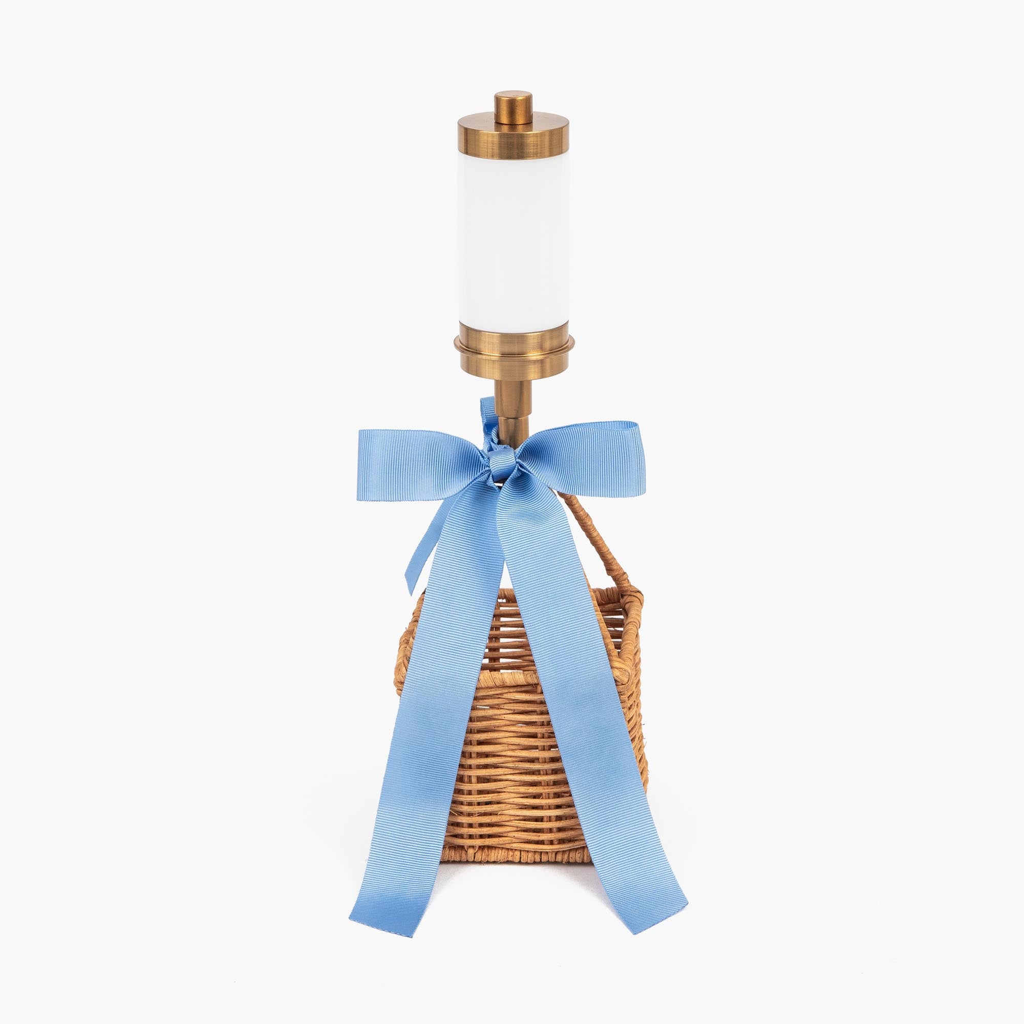 Hot Air Balloon Rechargeable Lamp with Blue Bow