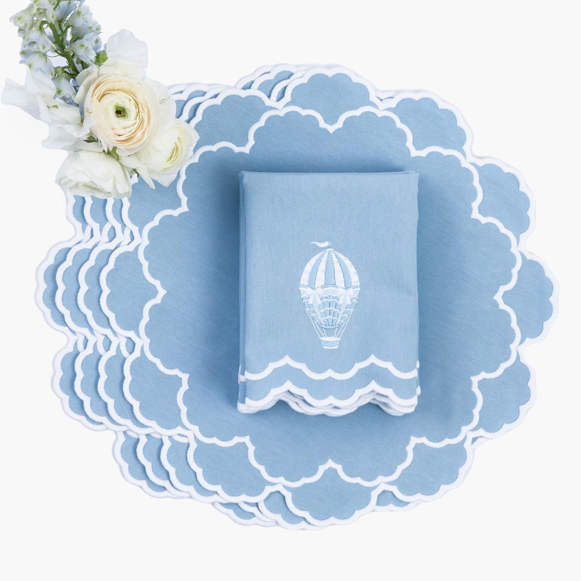 Nikki Blue Placemats (Set of 4)