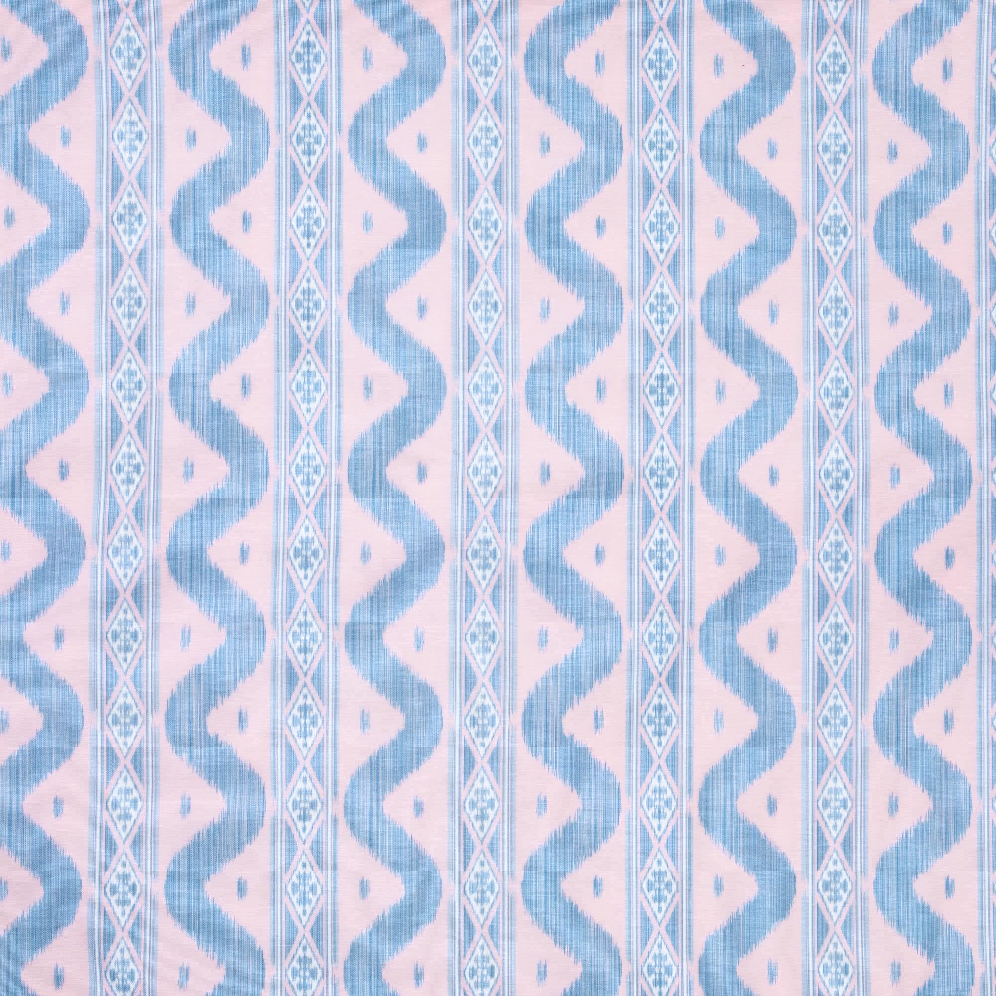 Pink & Blue Ikat Tablecloth