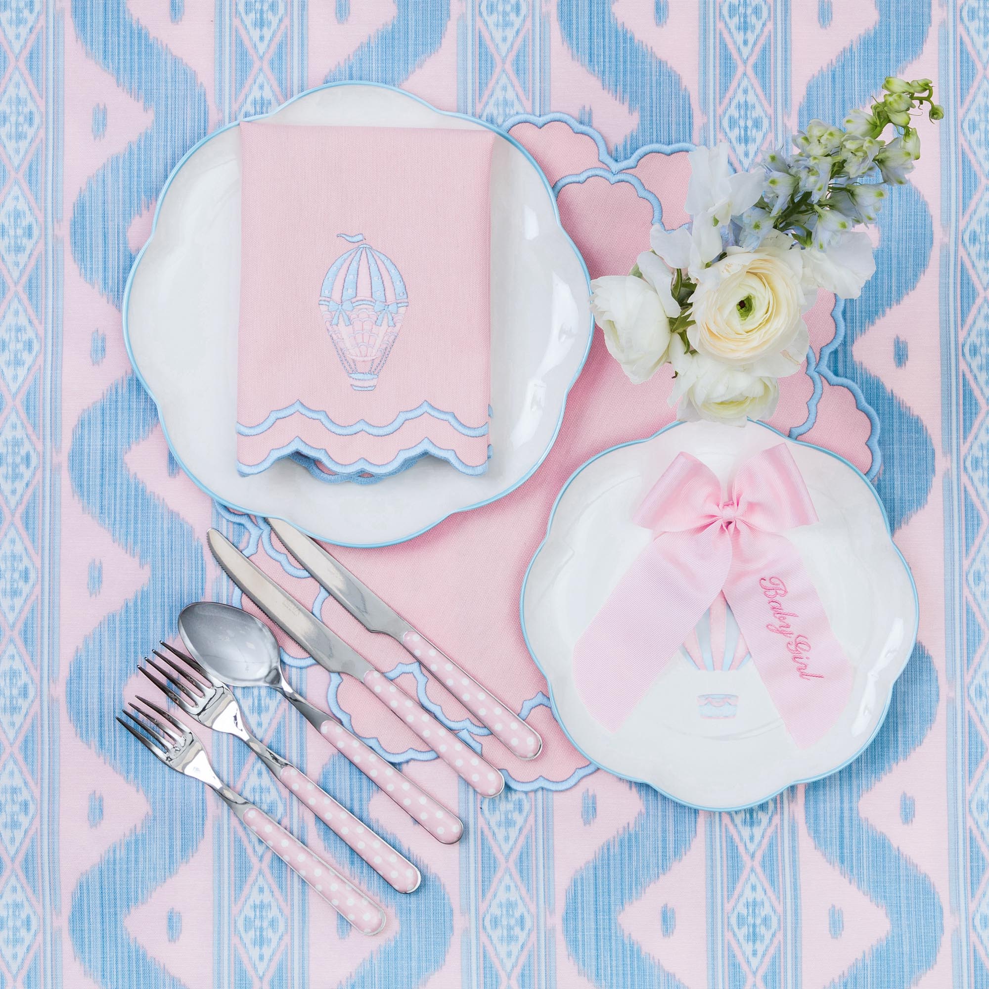 Pink Polka Dot Cutlery (5 piece)