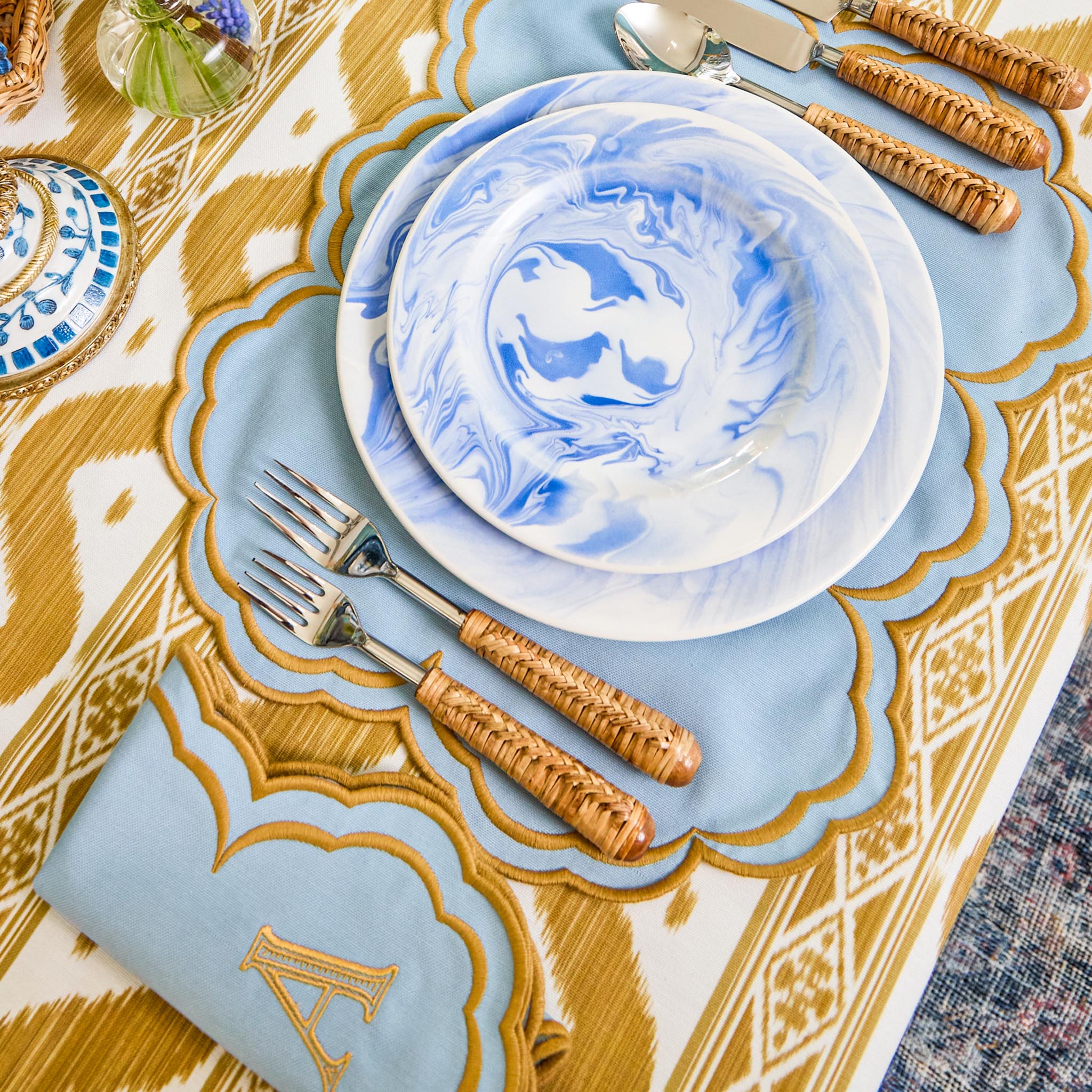 Plaited Rattan Cutlery (5 Piece)