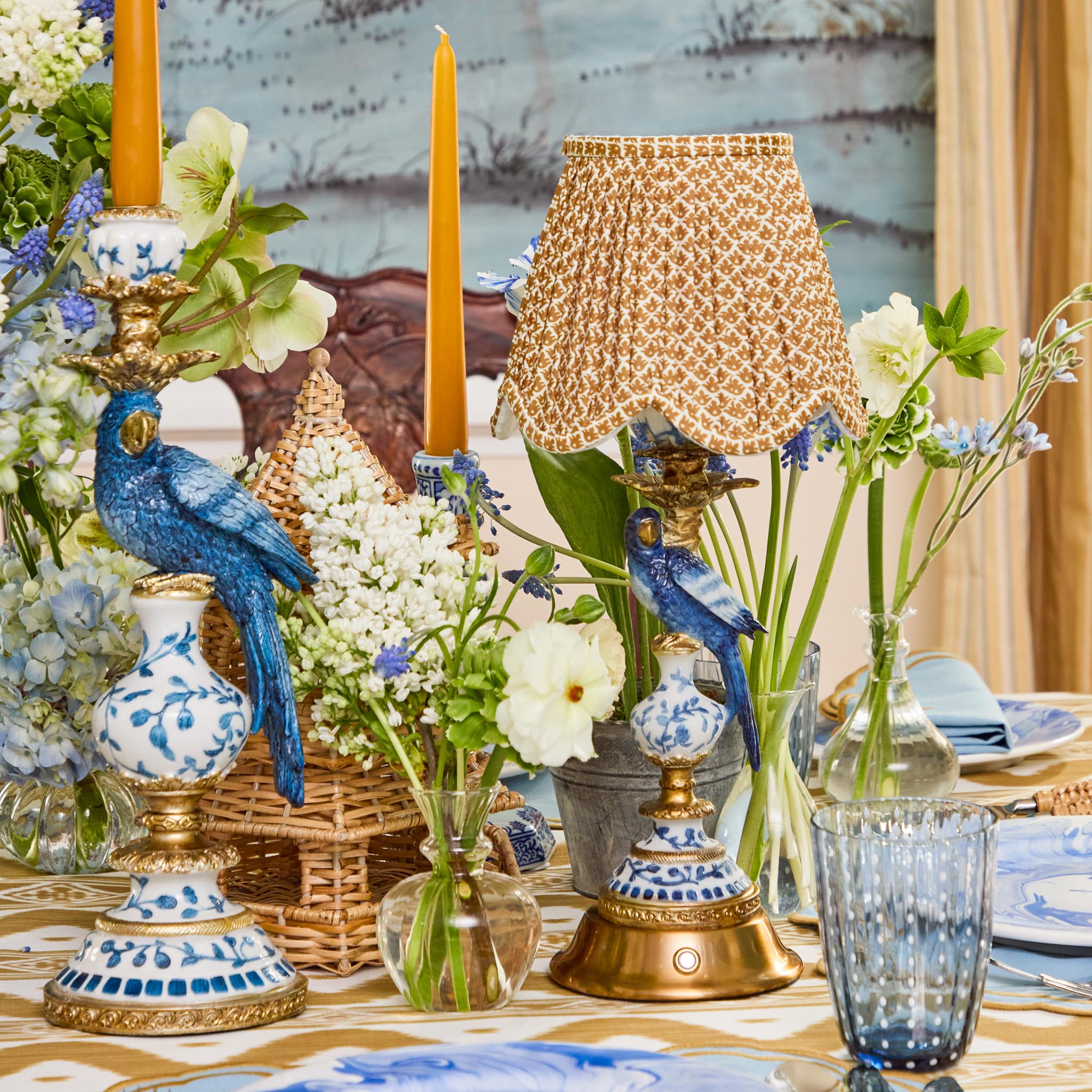 Blue Parrot Rechargeable Lamp